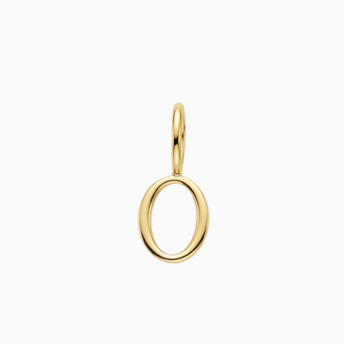 Charms - Gold Number 0 Pendant
