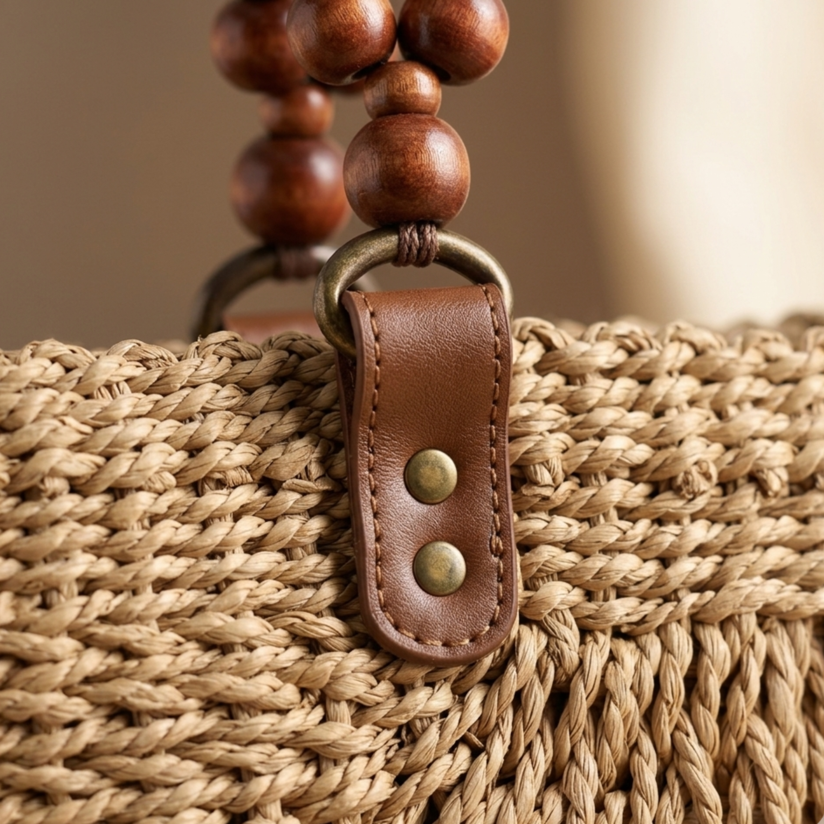 Vielseitige Boho-Strohgeflecht-Handtasche – Nachhaltige Tasche