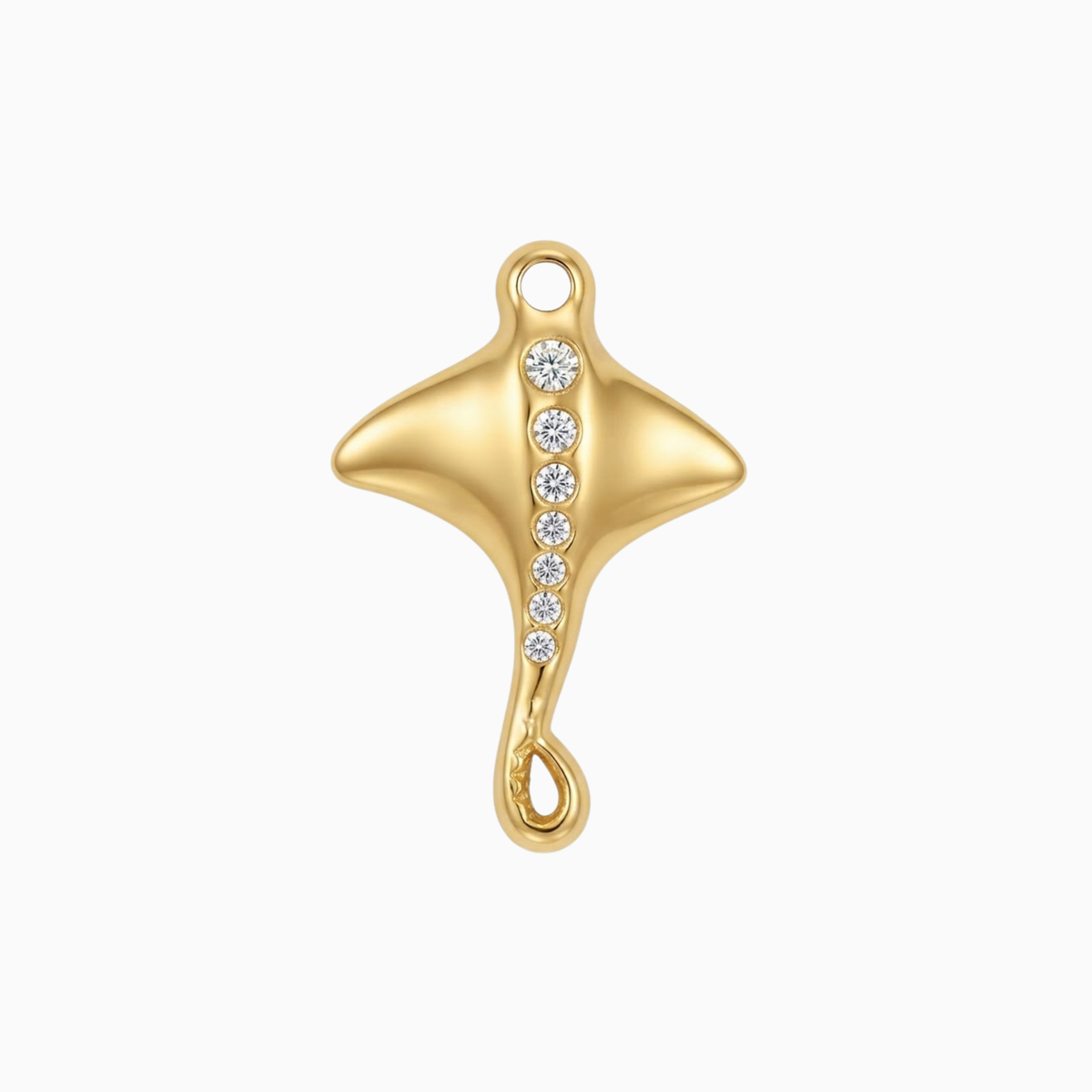 Charms - Anhänger mit goldenem Mantarochen