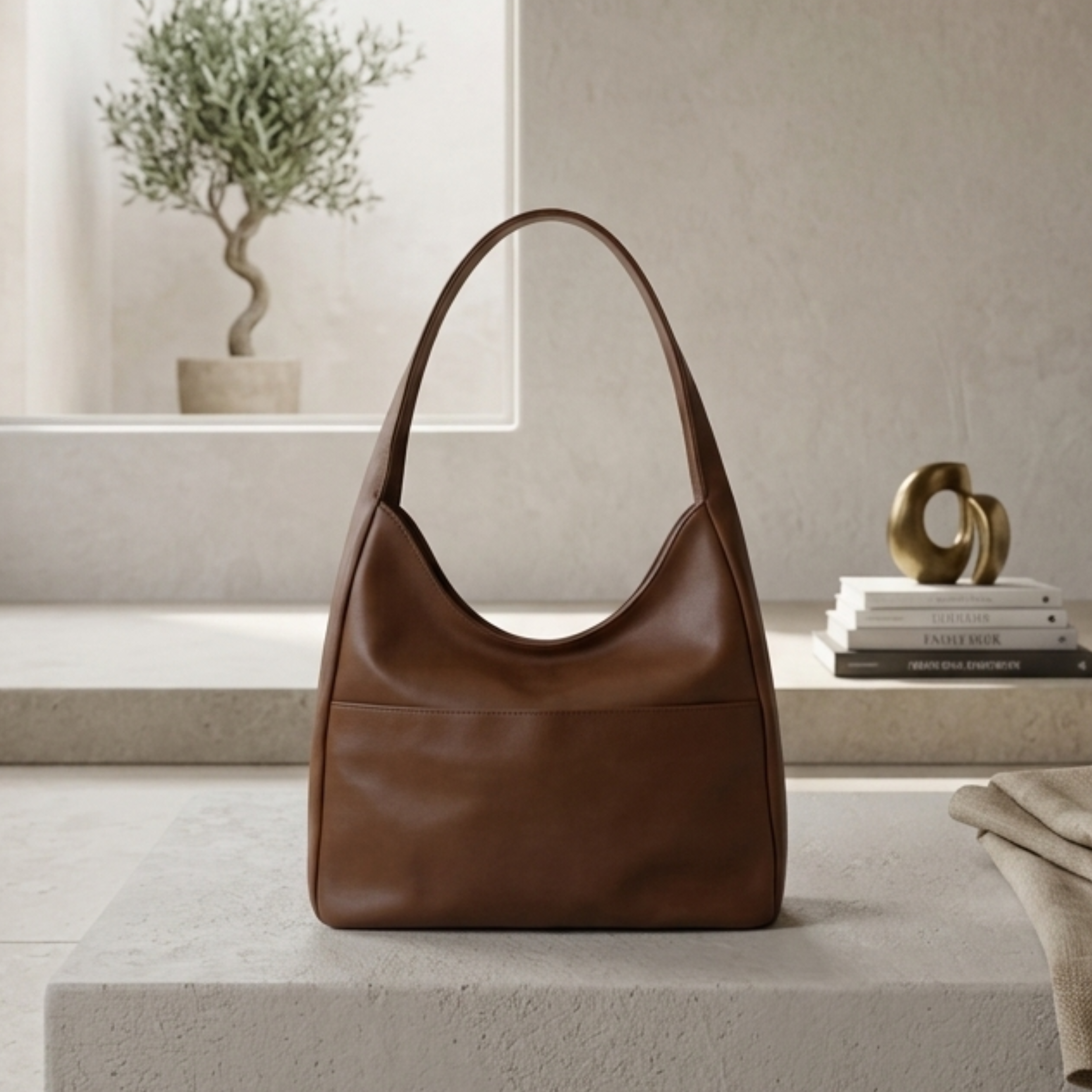 Reinna Schultertasche aus echtem Leder
