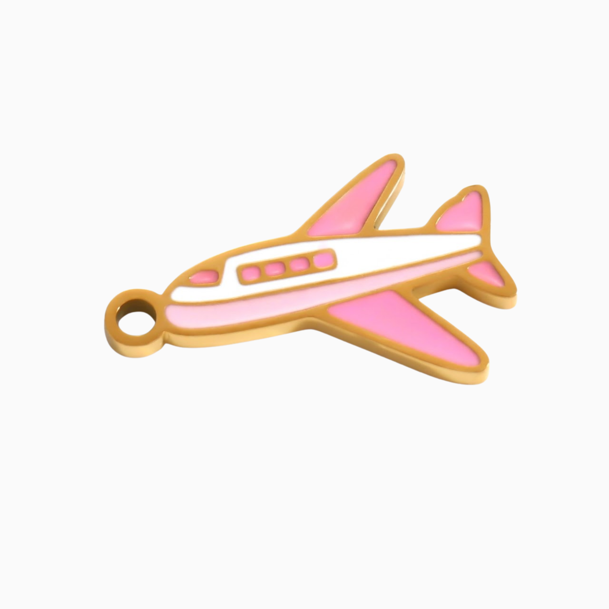 Anhänger - Goldener rosa Jet