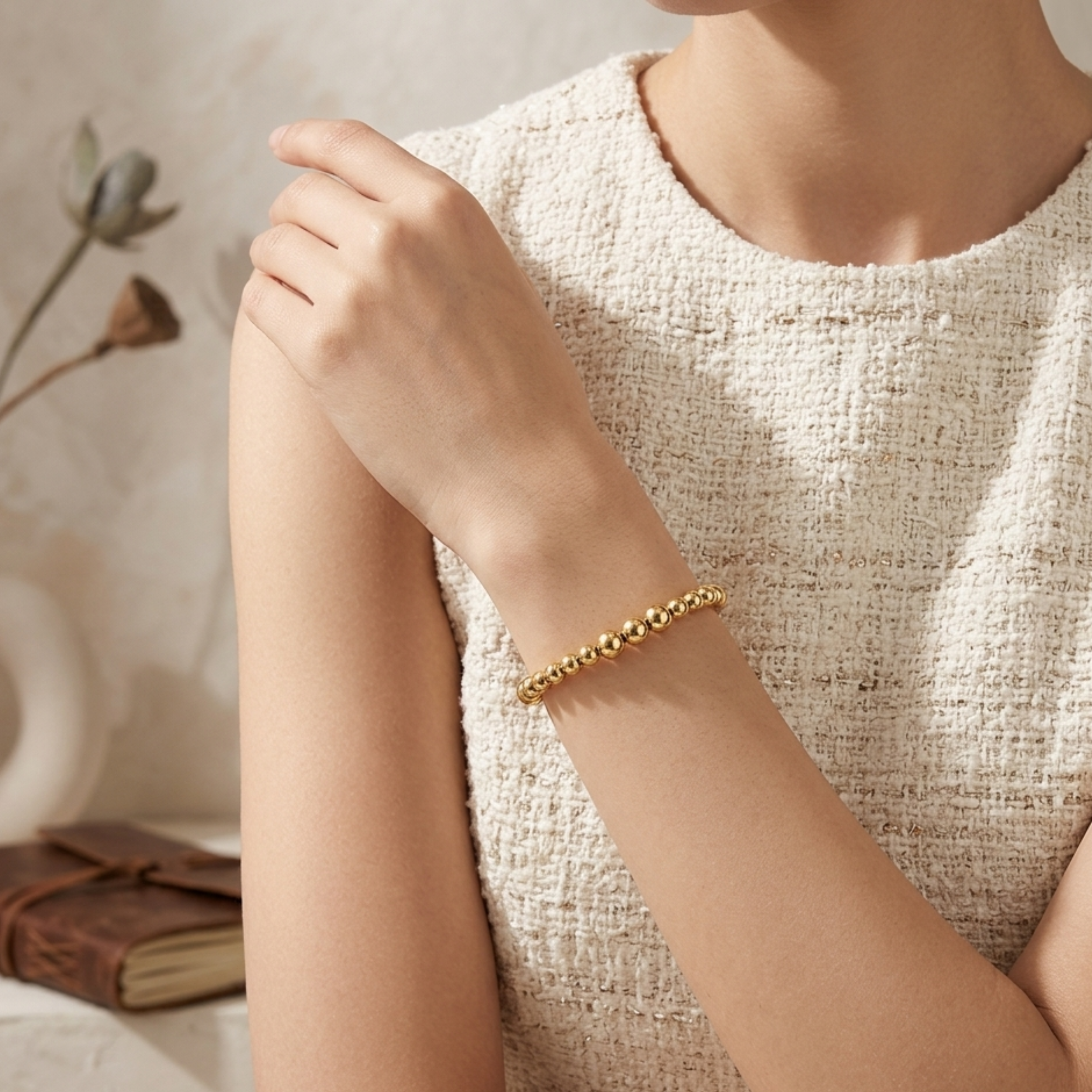 Calira Golden Sphere Bracelet