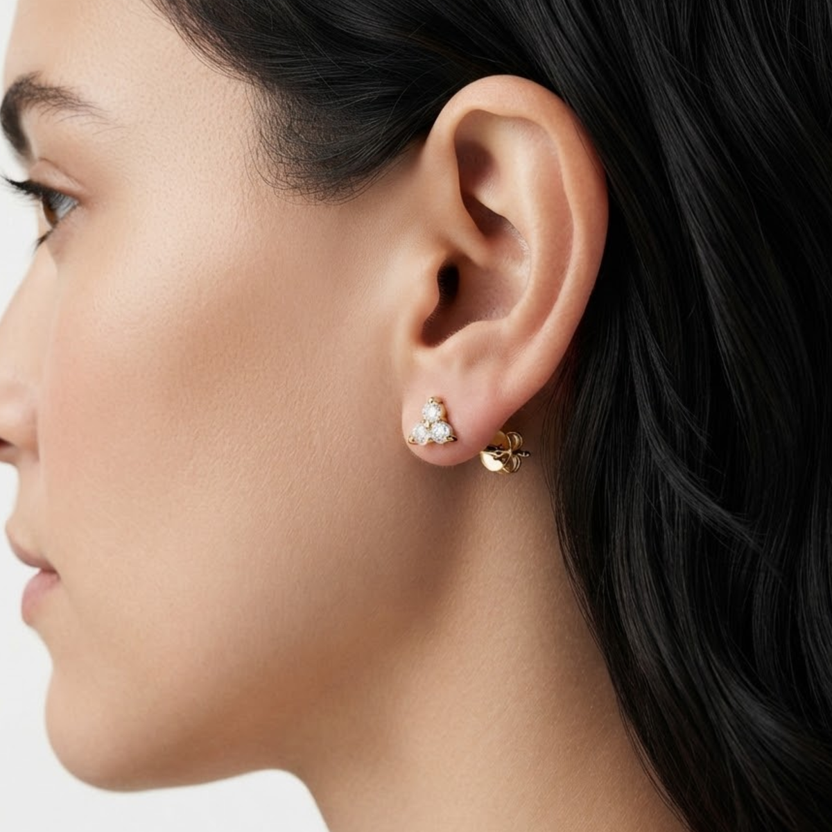 Mireza White Zircon Studs