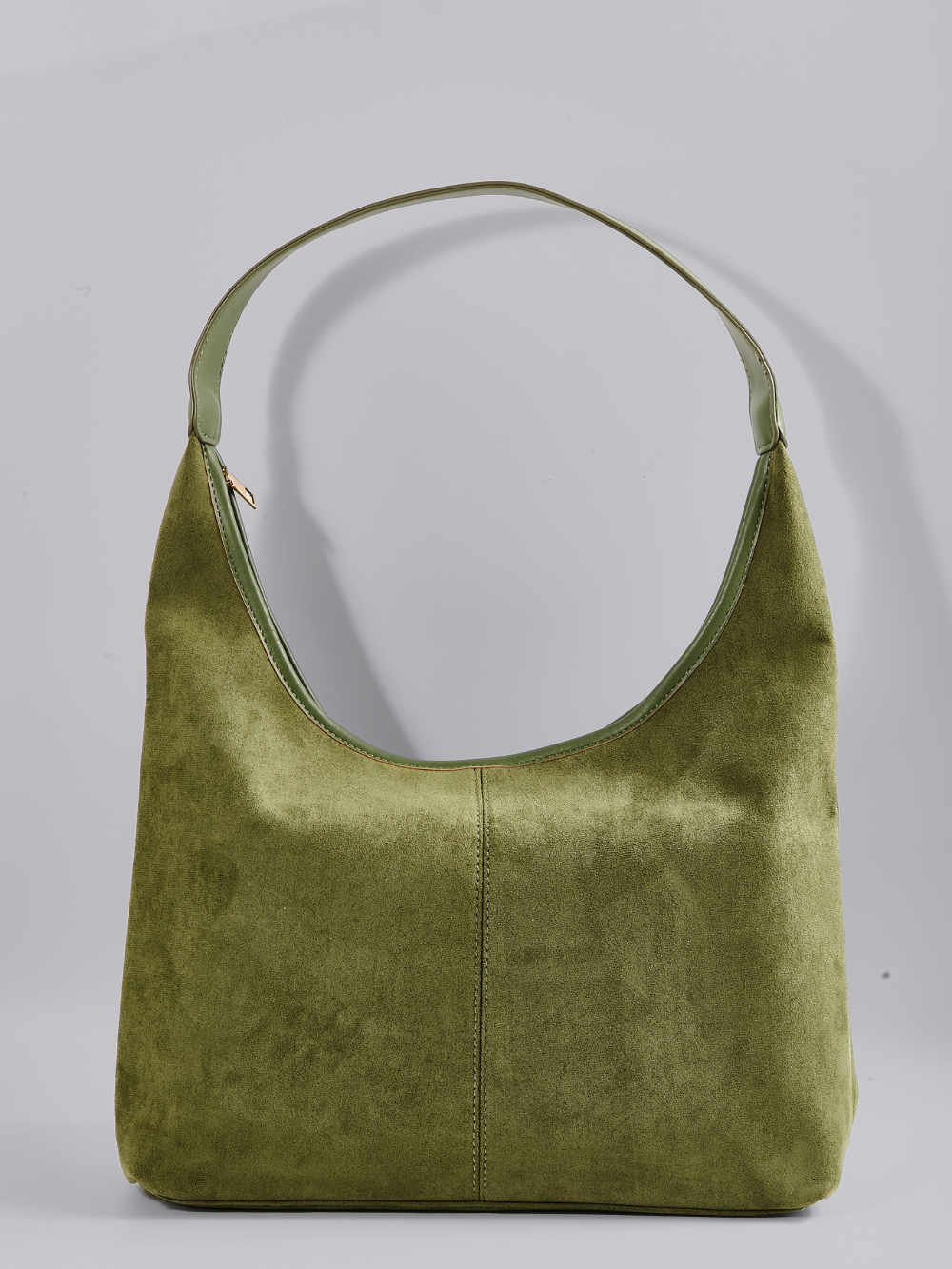 Elegante vegane Leder-Halbmond-Tasche