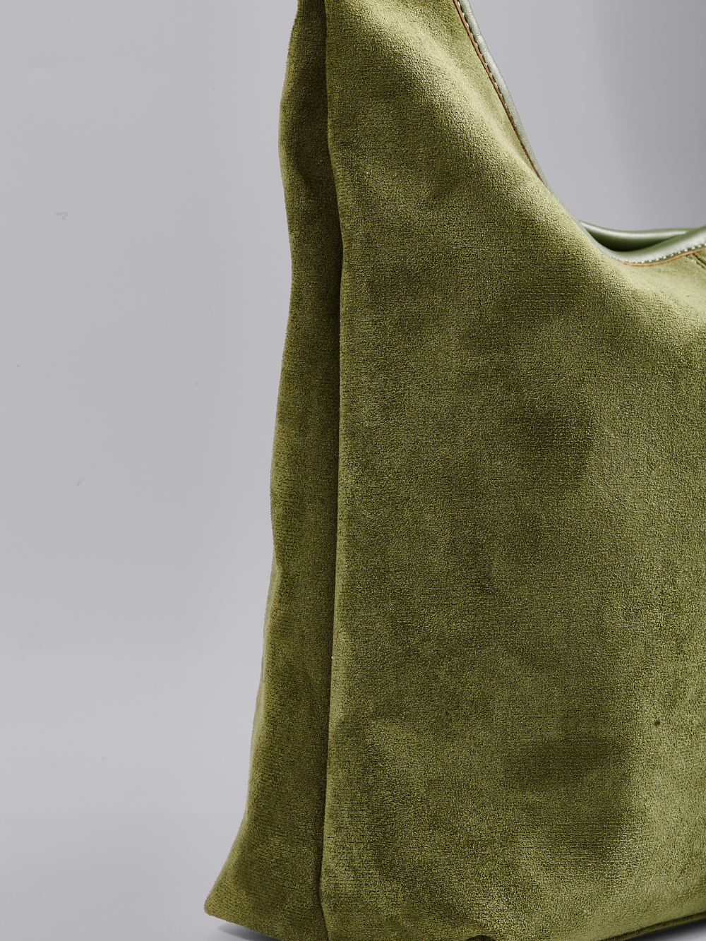Elegante vegane Leder-Halbmond-Tasche