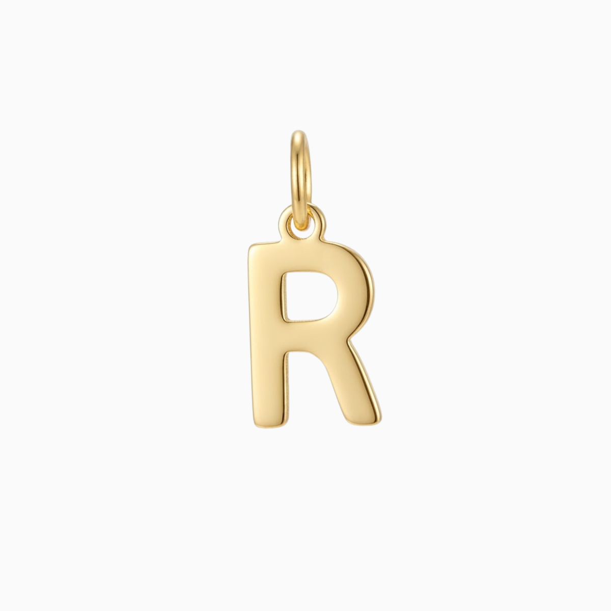 Anhänger - Goldener Buchstabenanhänger R
