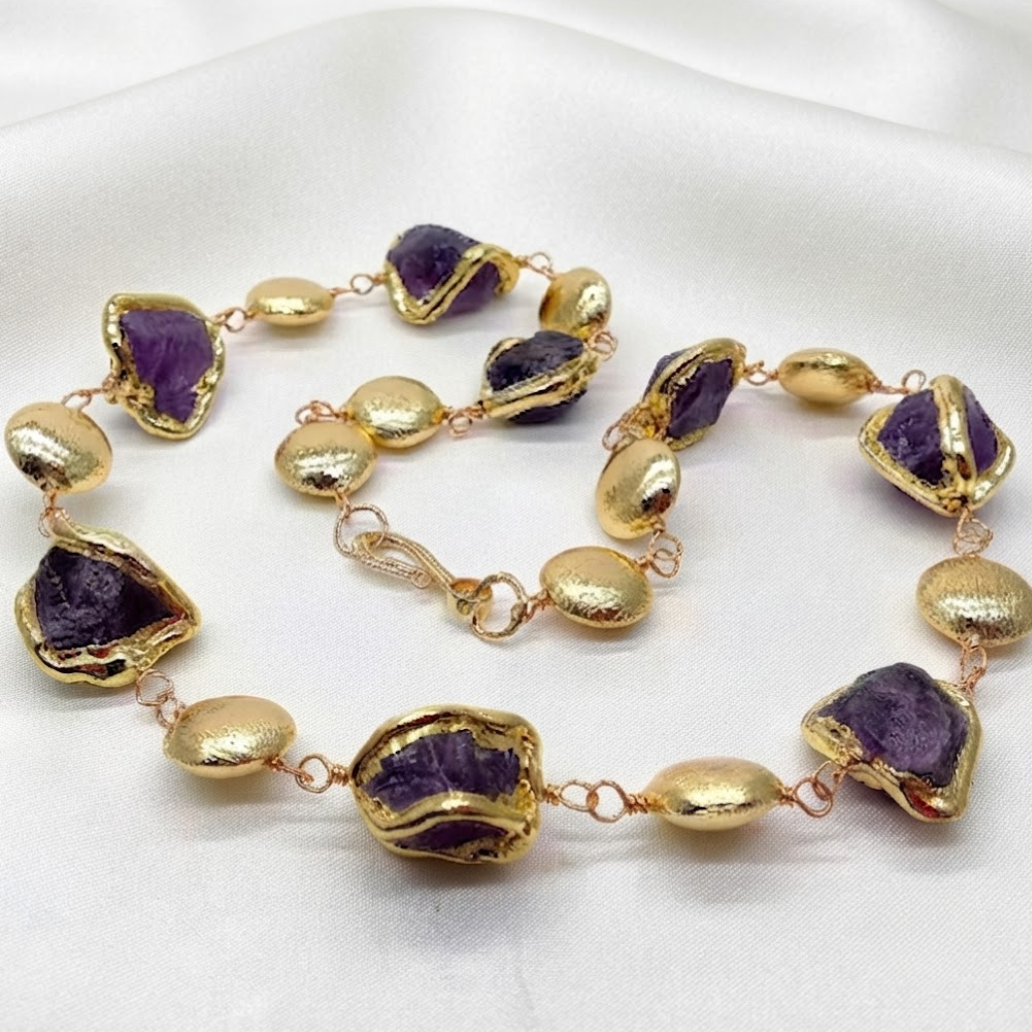 Salacia Natural Purple Quartz Necklace