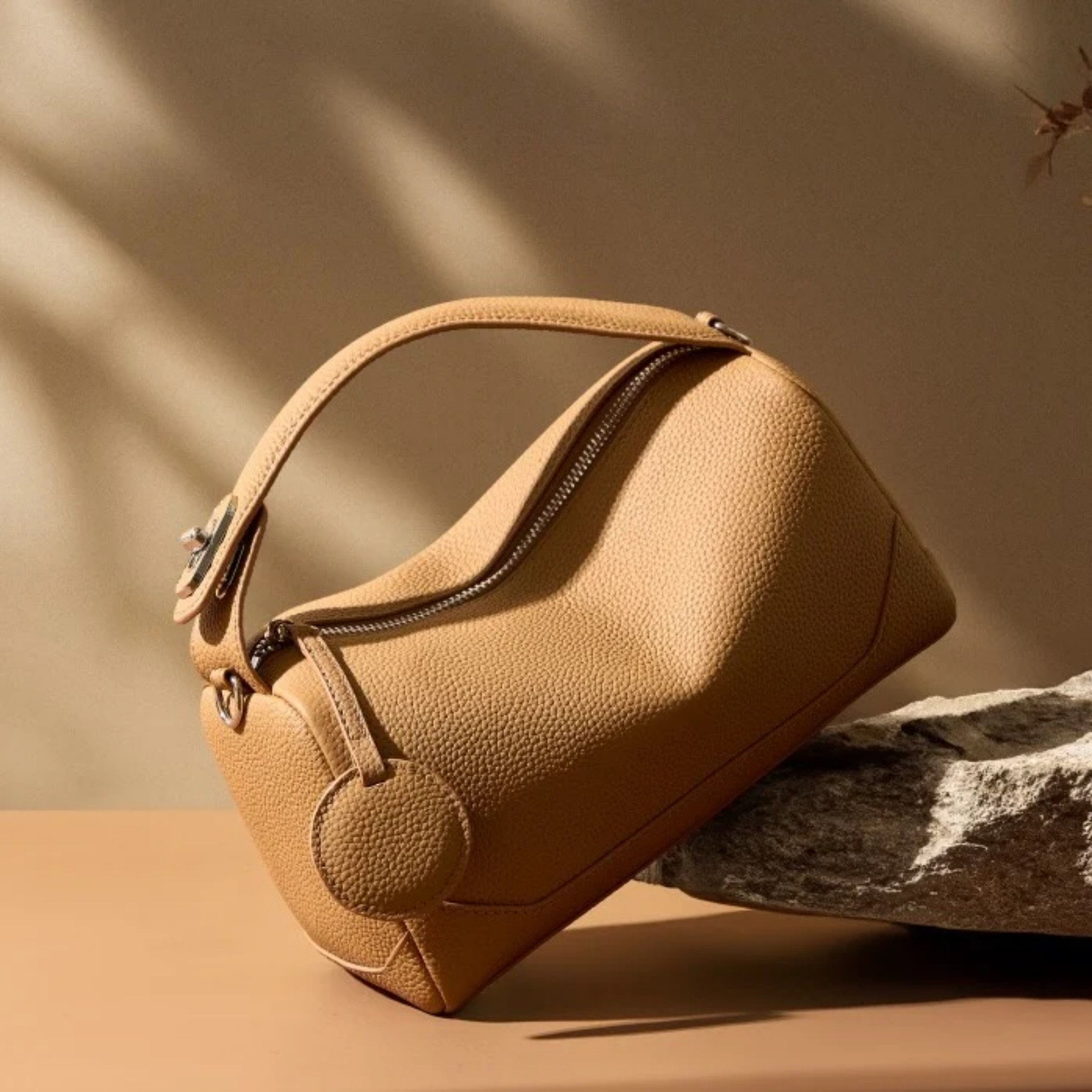 Euphéra Echtleder Boston-Tasche
