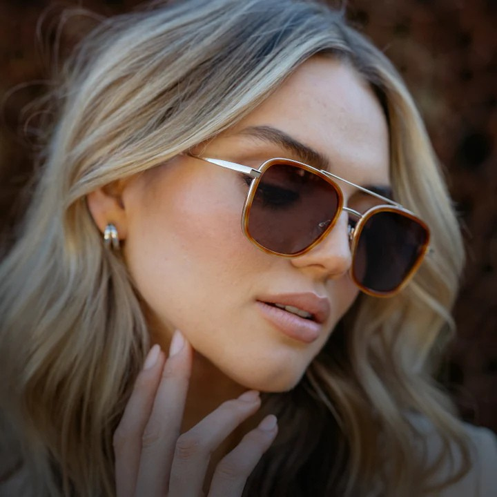 Aurora Luxe Polarized Aviator Sunglasses