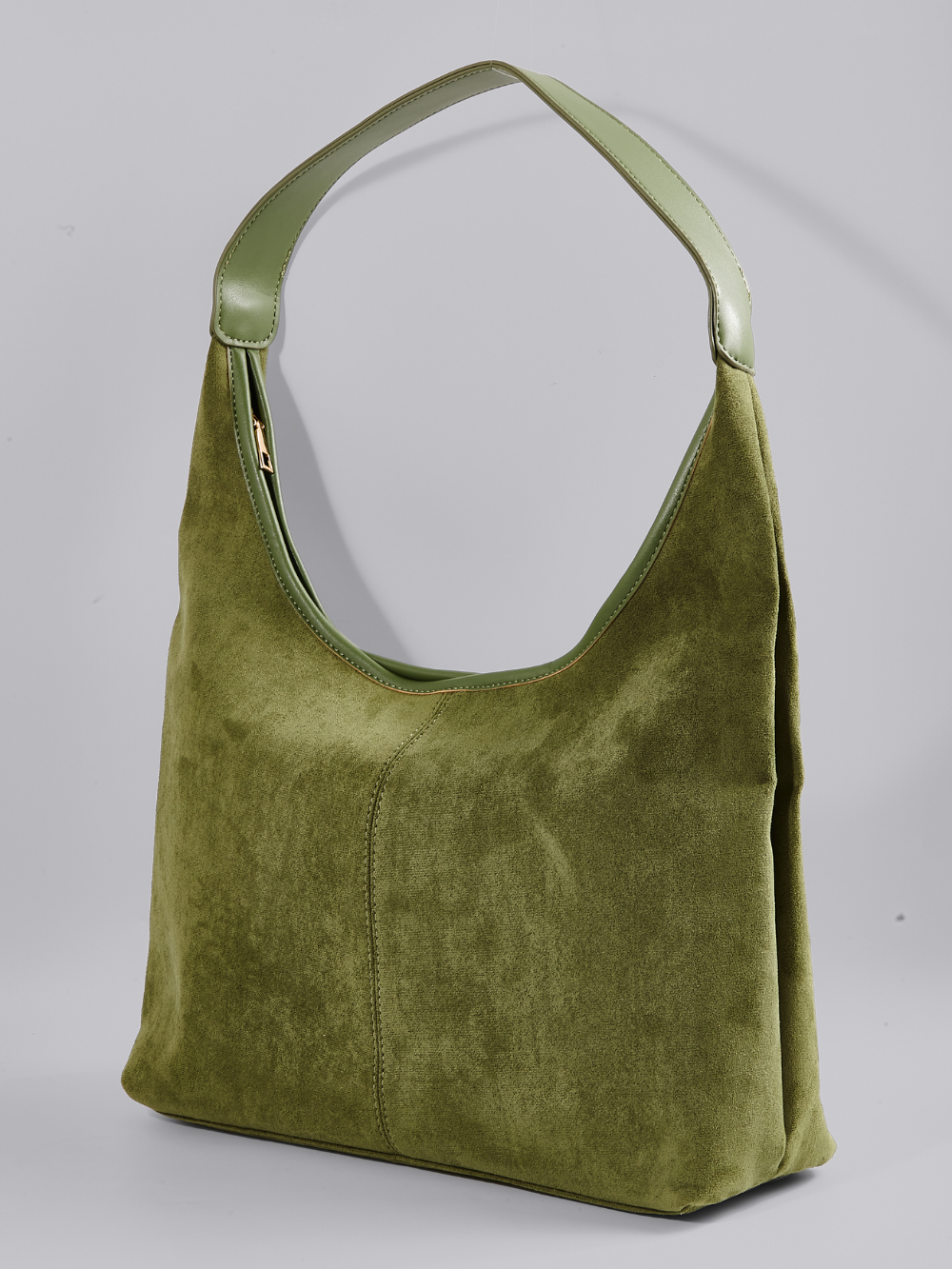 Elegante vegane Leder-Halbmond-Tasche