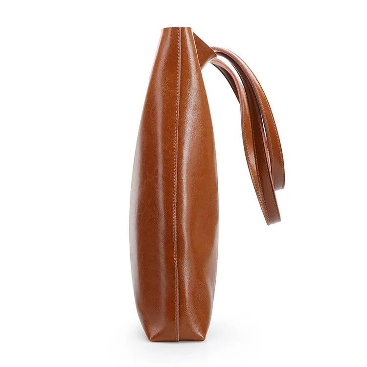 Strukturierte Leder-Tasche