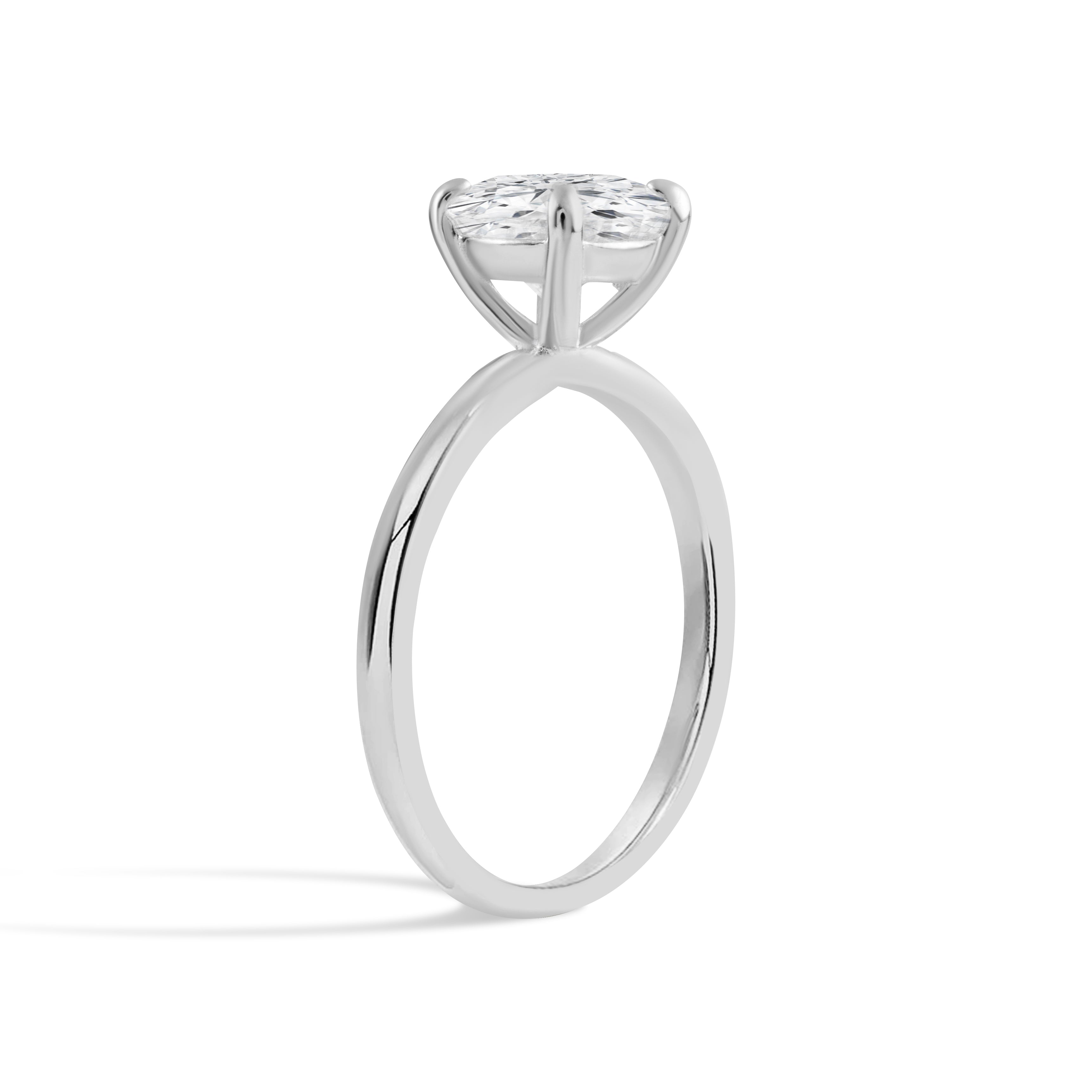 Ewige Eleganz Moissanite Solitär Ring aus Sterlingsilber