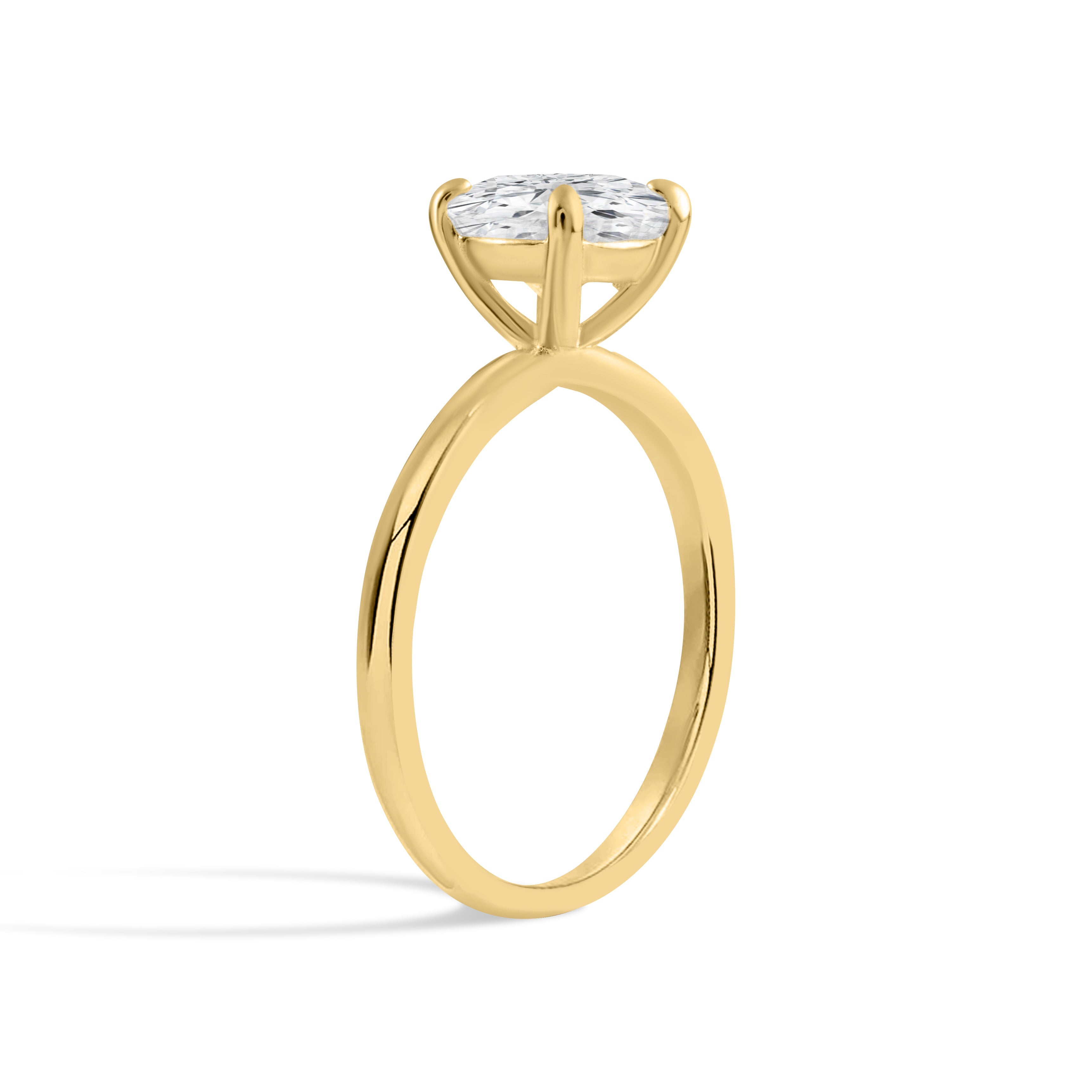 Ewige Eleganz Moissanite Solitär Goldring