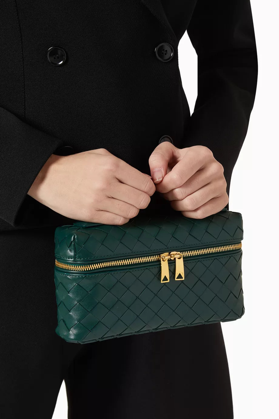 Gewebte vegane Lederhandtasche