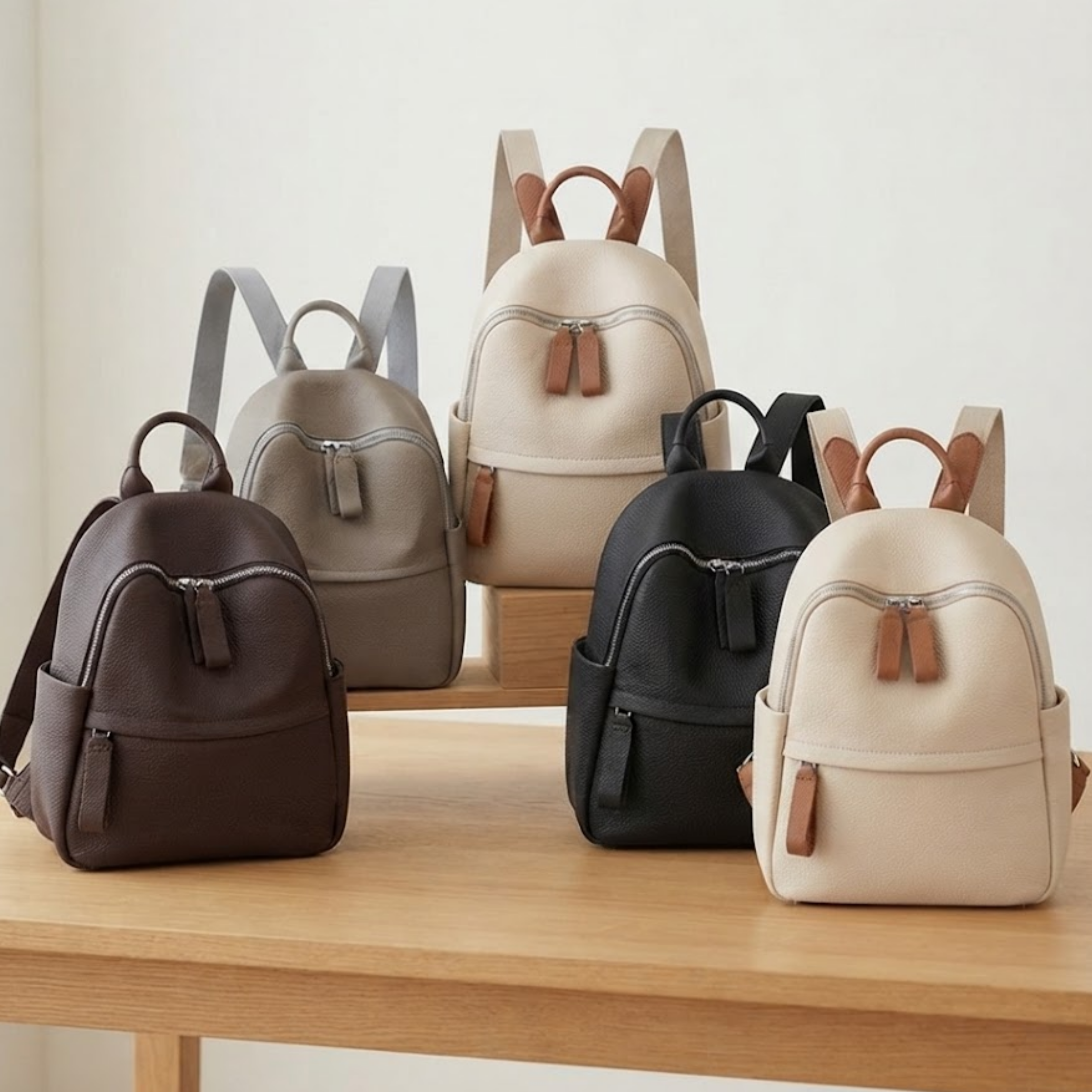 Vivienne klassischer Rucksack aus echtem Leder