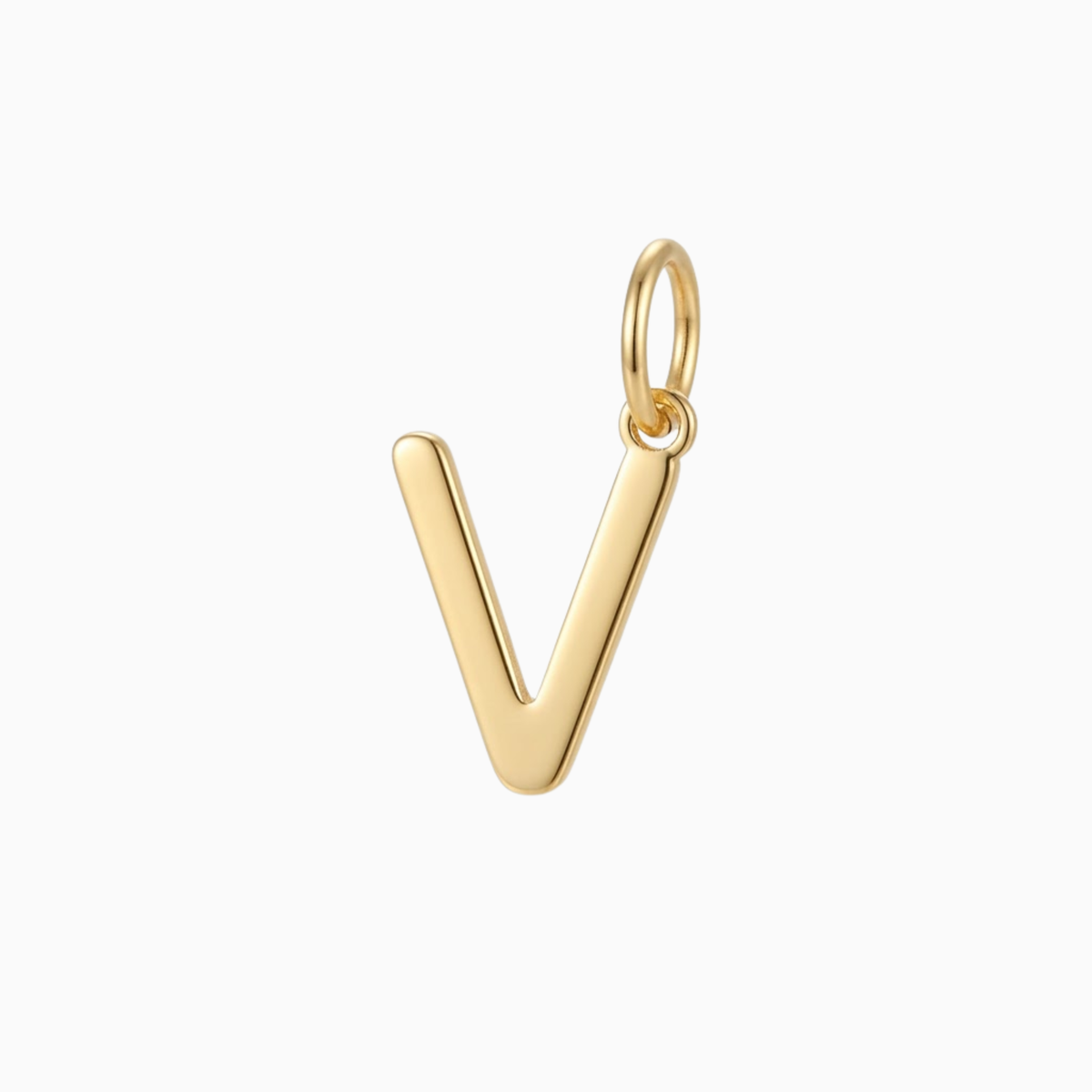 Anhänger - Goldener Buchstabenanhänger V