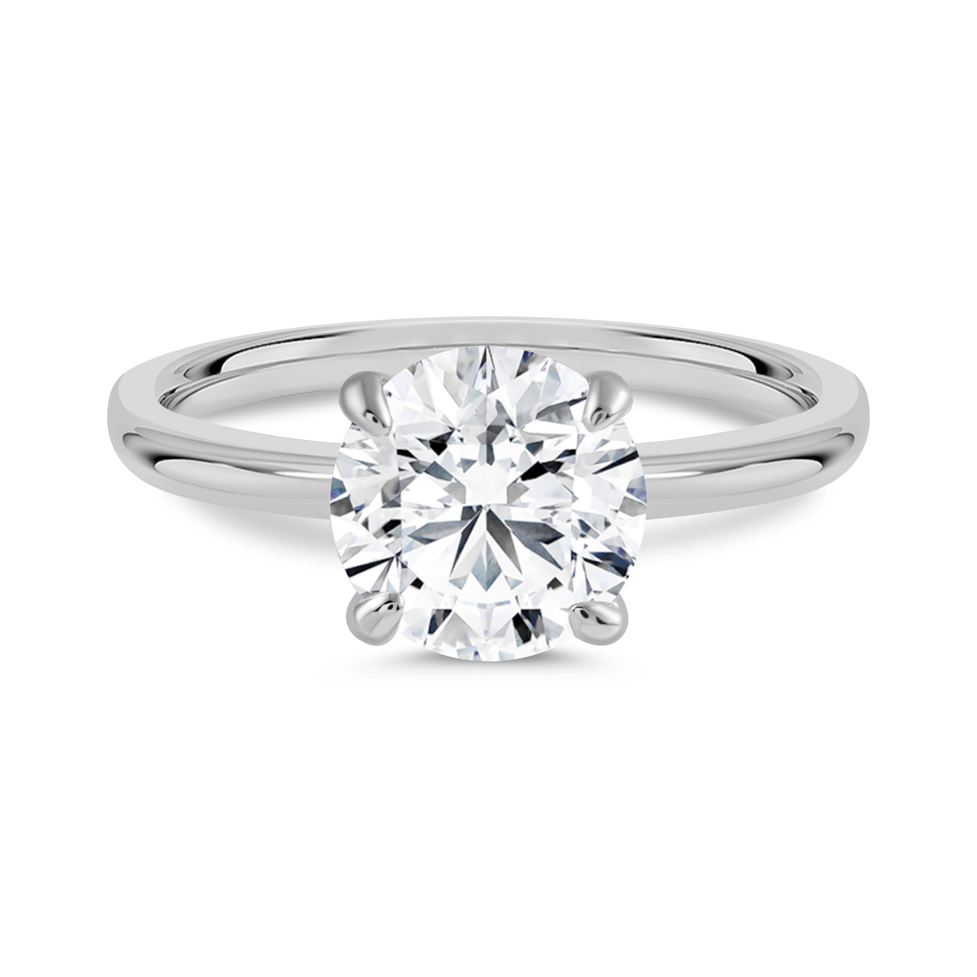 Ewige Eleganz Moissanite Solitär Ring aus Sterlingsilber