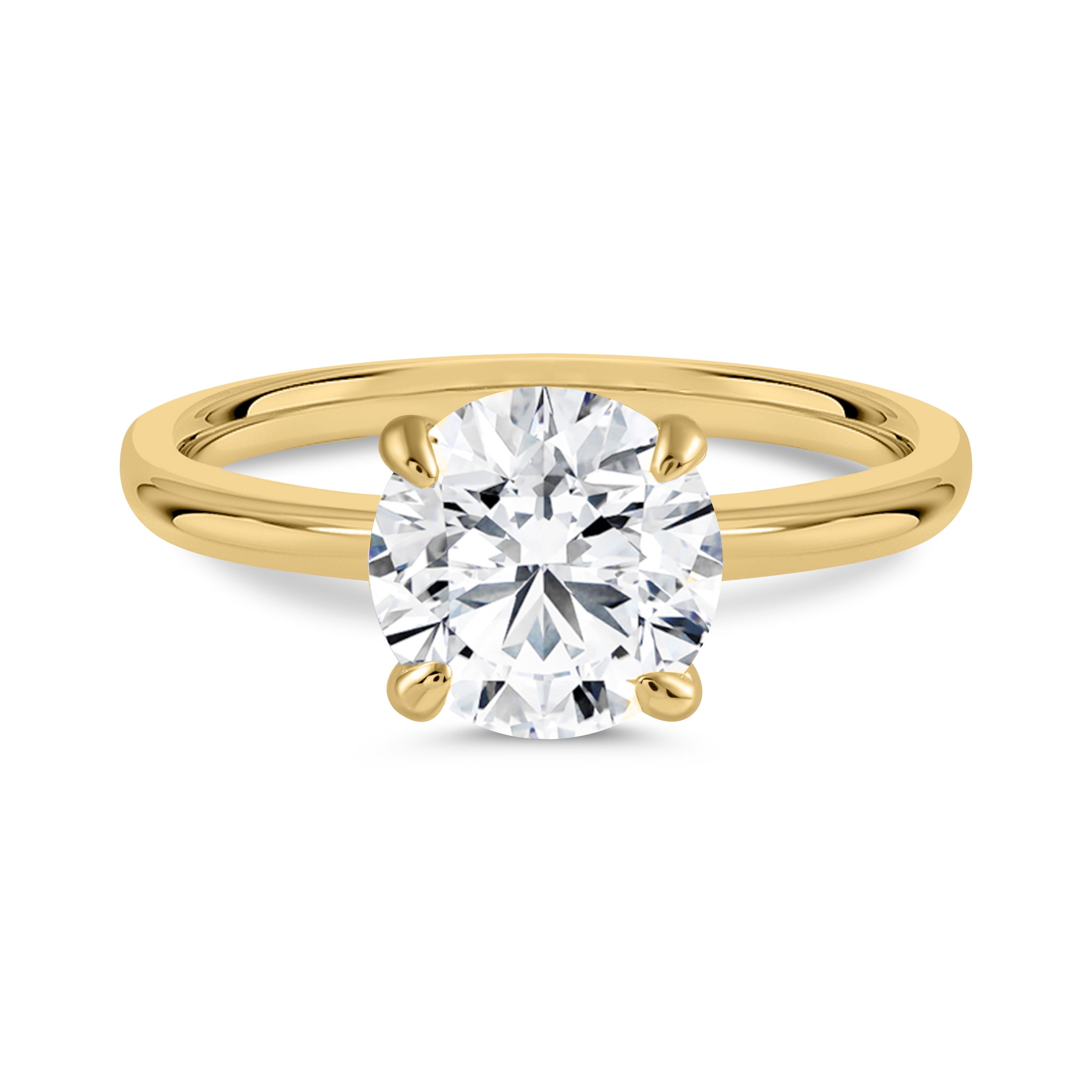 Ewige Eleganz Moissanite Solitär Goldring
