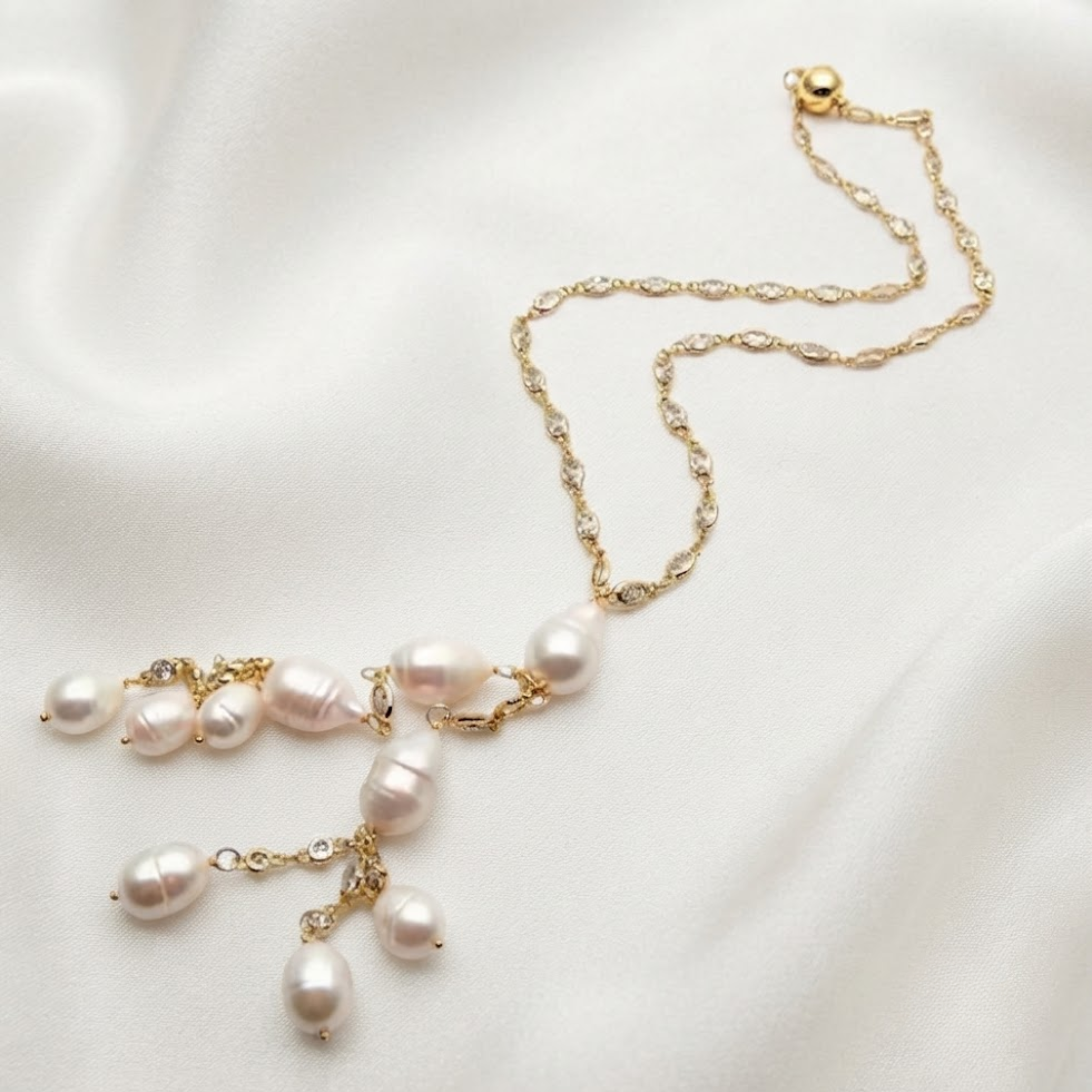 Tethys Cultured Freshwater Pearl Chain Necklace