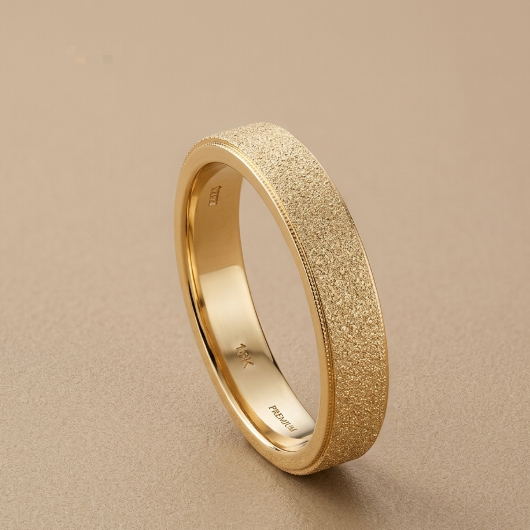 Vibia Brushed Gold Band