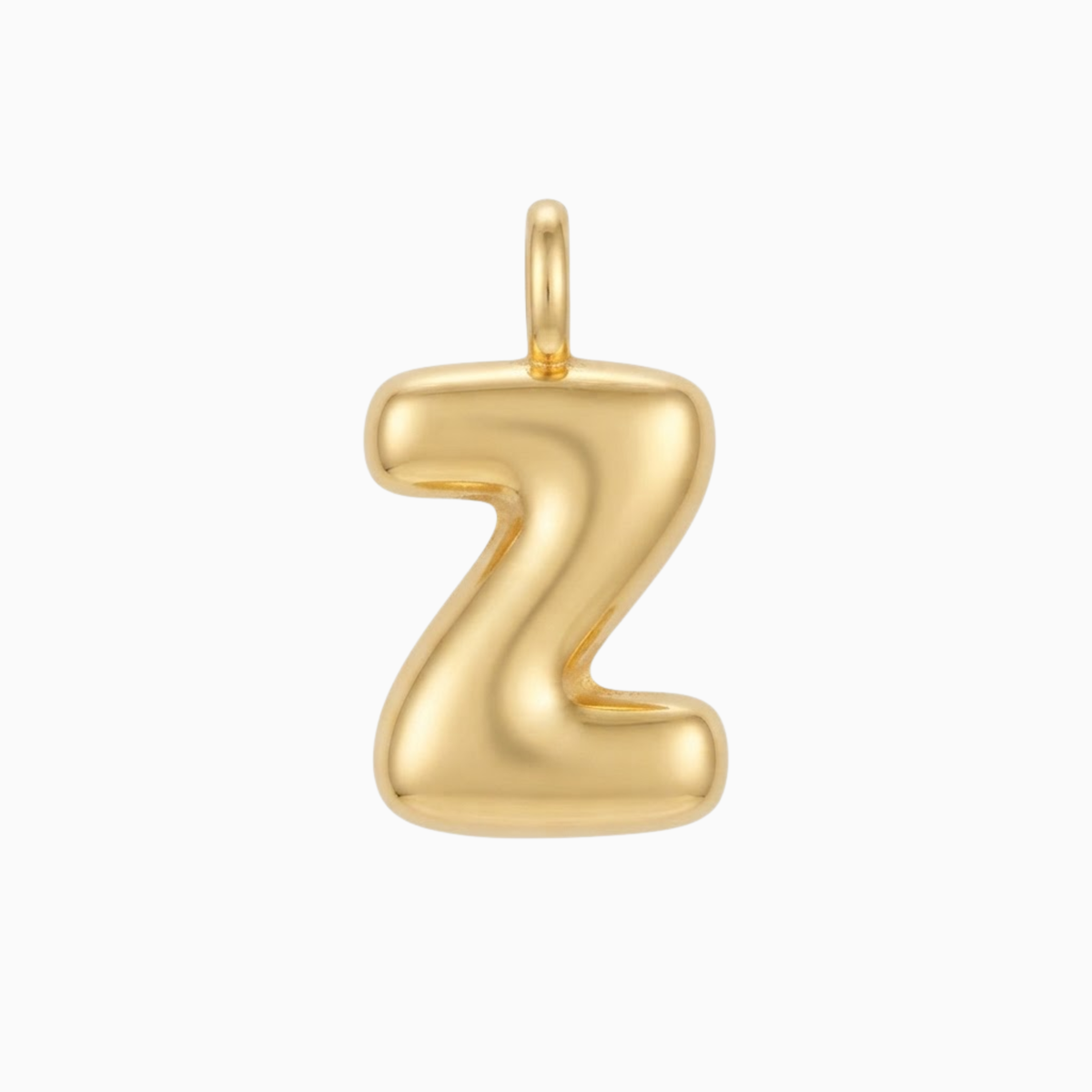 Anhänger - Goldener Anhänger mit Z in Blasenschrift