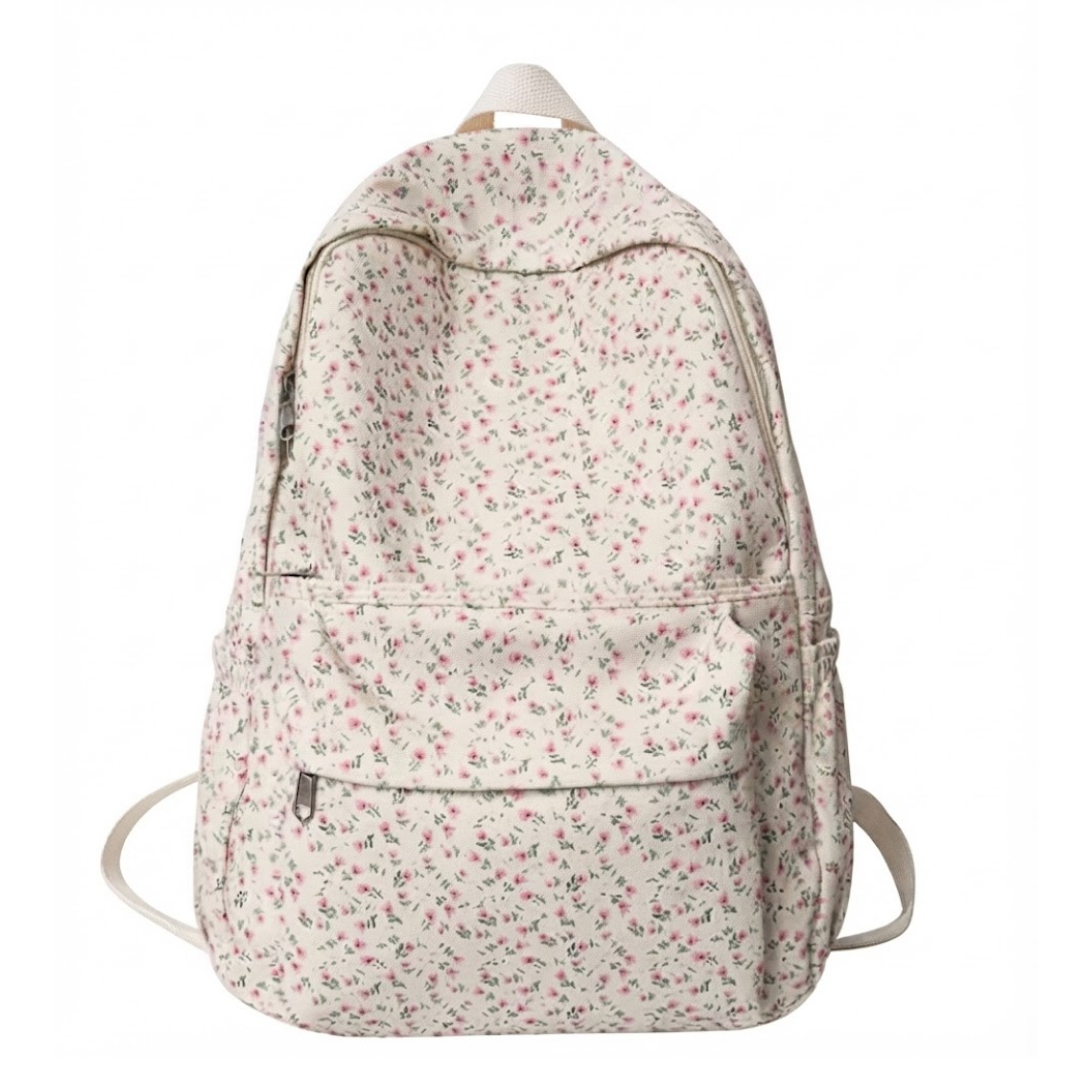 Violetter Blumen-Nylonrucksack