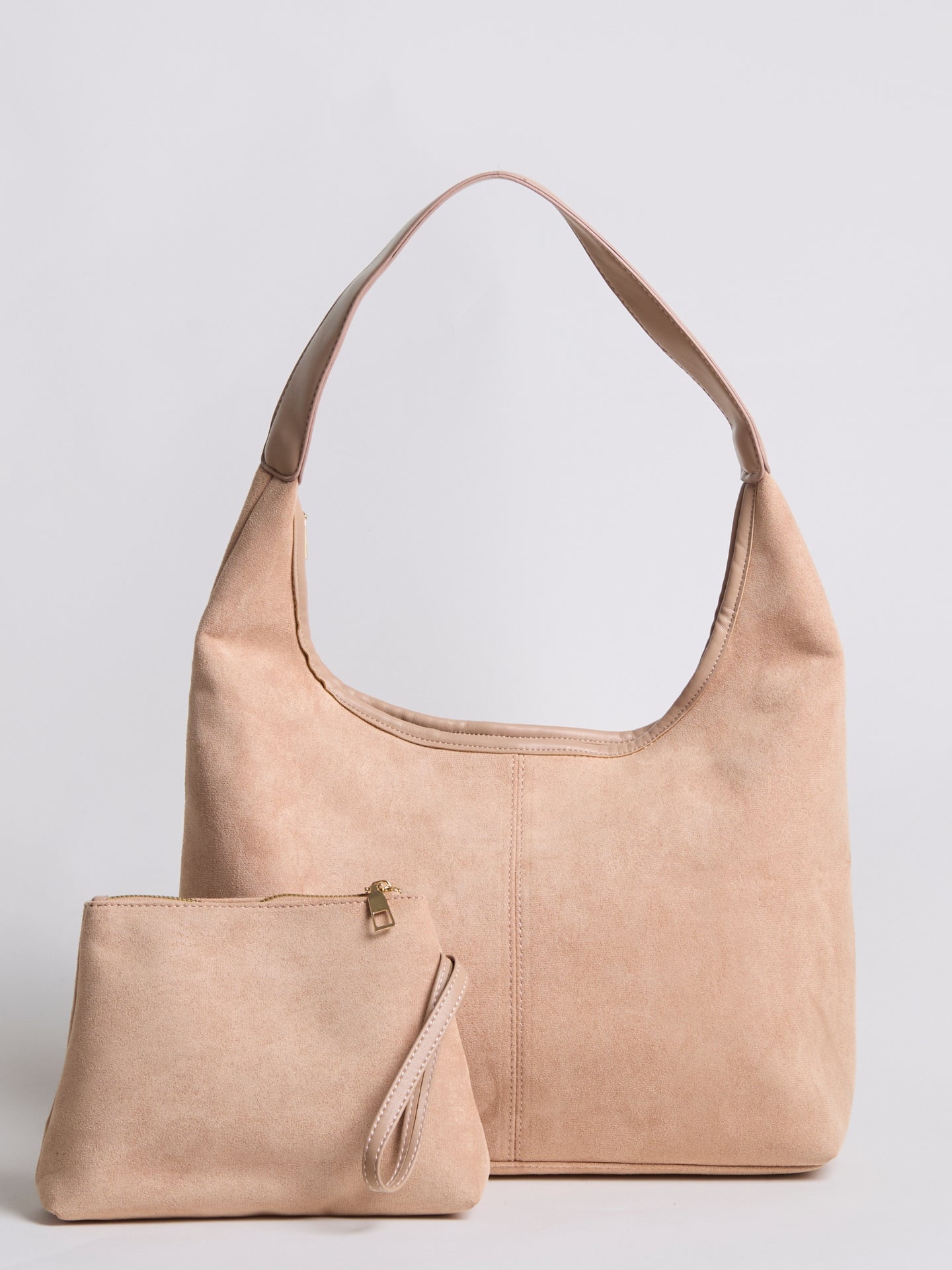 Elegante vegane Leder-Halbmond-Tasche