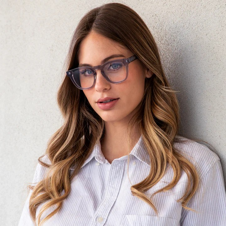 Premium Quadrat Blaulichtbrille