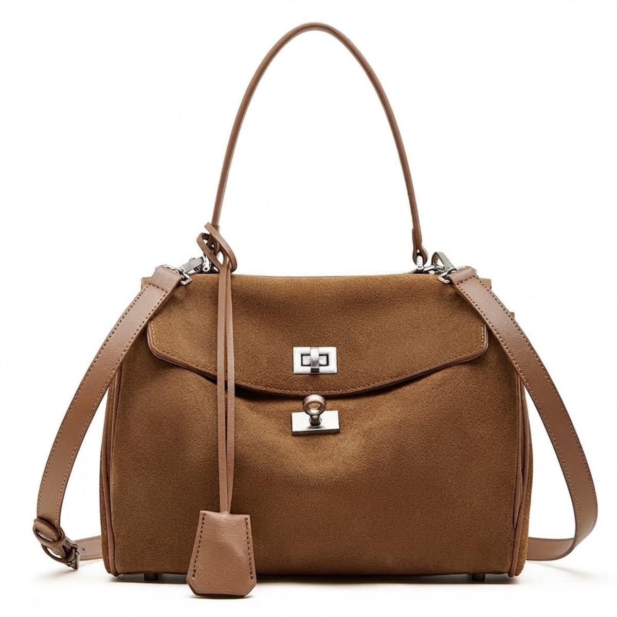 Elarna vegane Wildleder schicke Handtasche