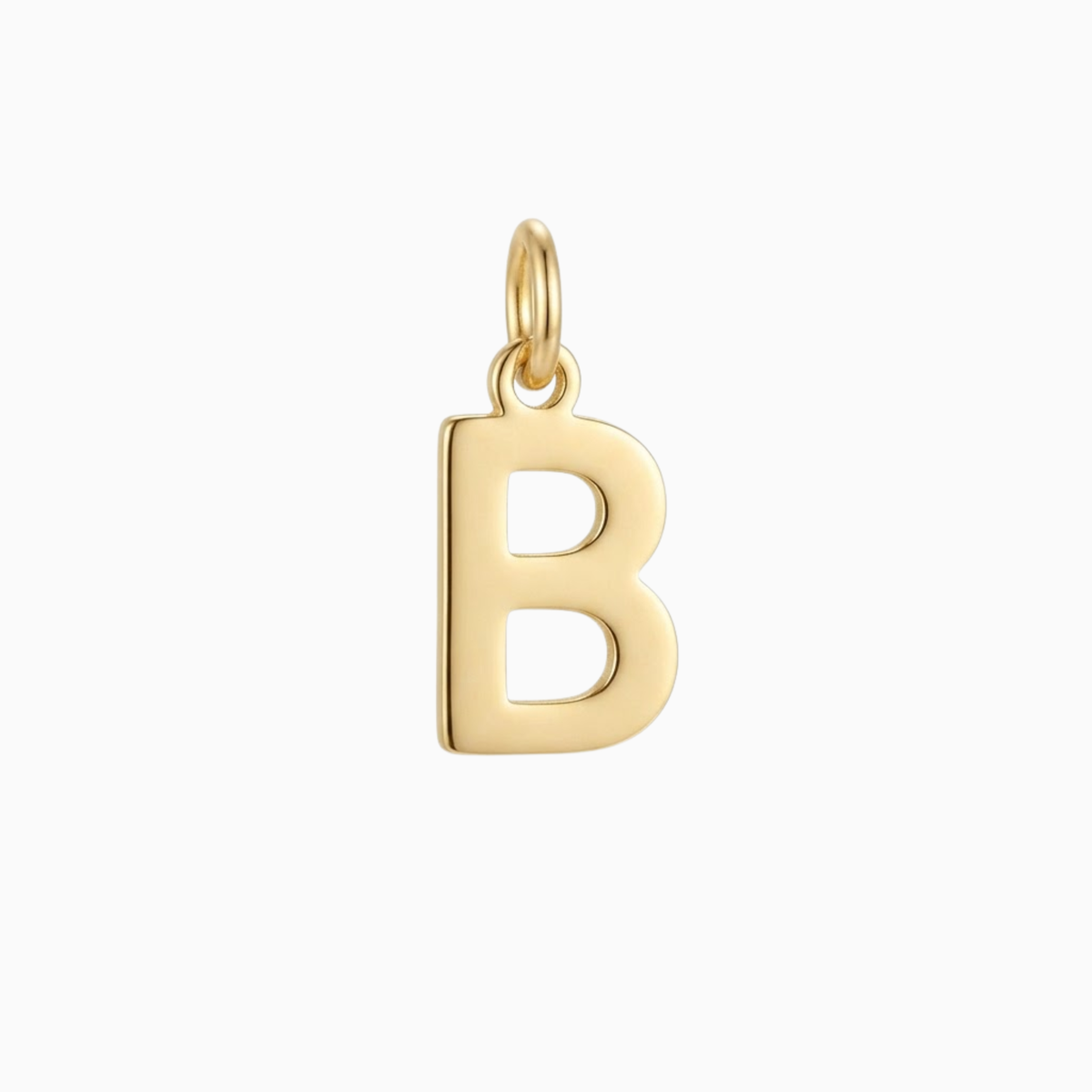 Anhänger - Goldener Anhänger mit Initiale B