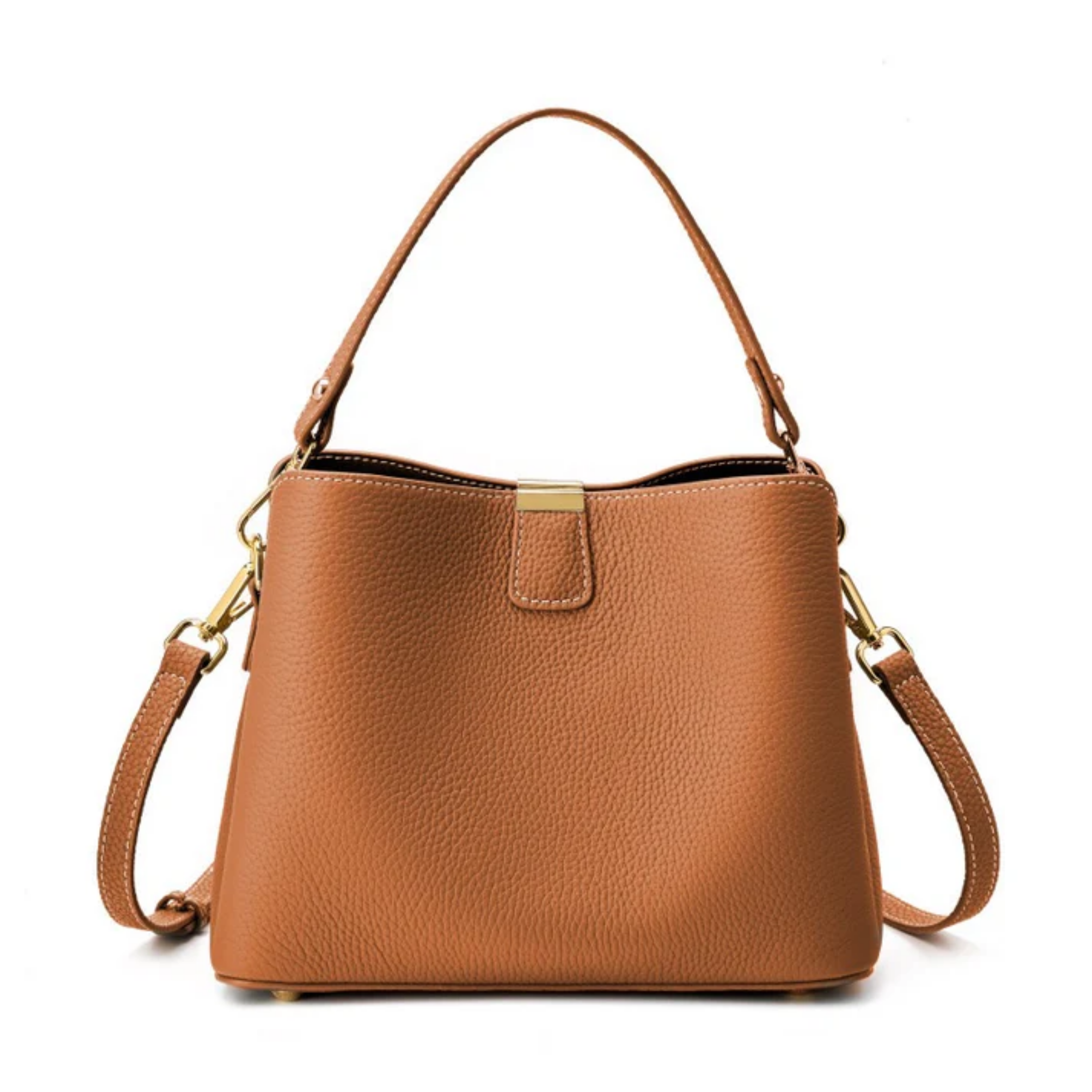 Verona Genuine Leather Bucket Handbag