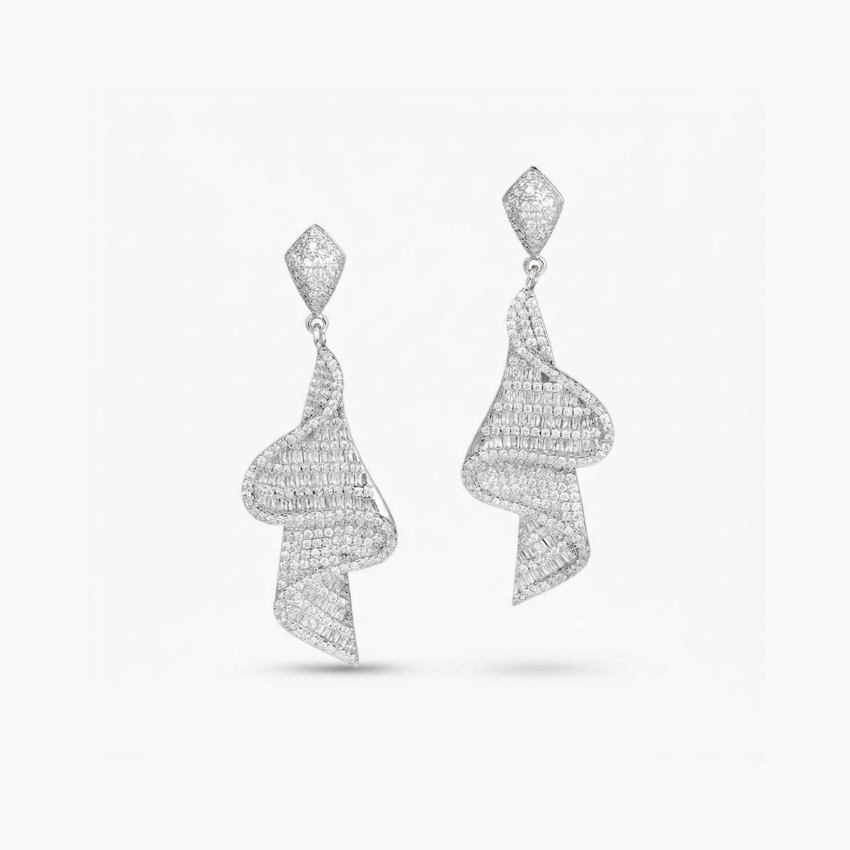 Alana Draped Ribbon Chandelier Earrings