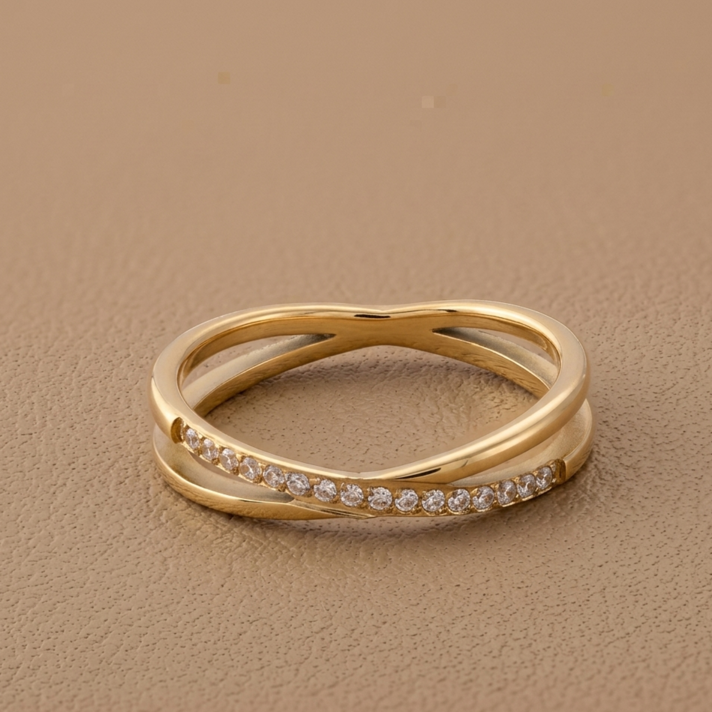 Clio Intertwined Stone Ring