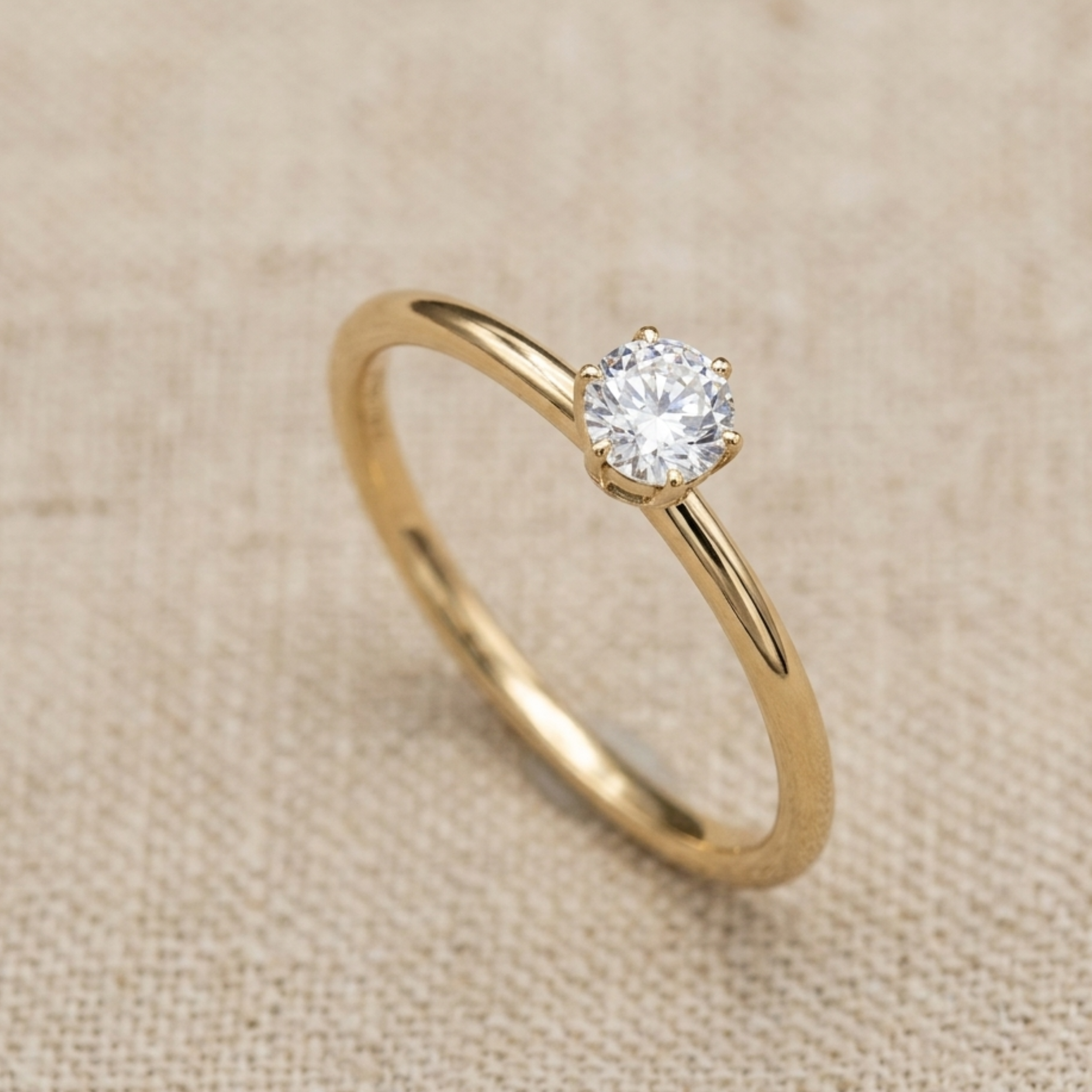 Theia Minimalist Solitaire Ring
