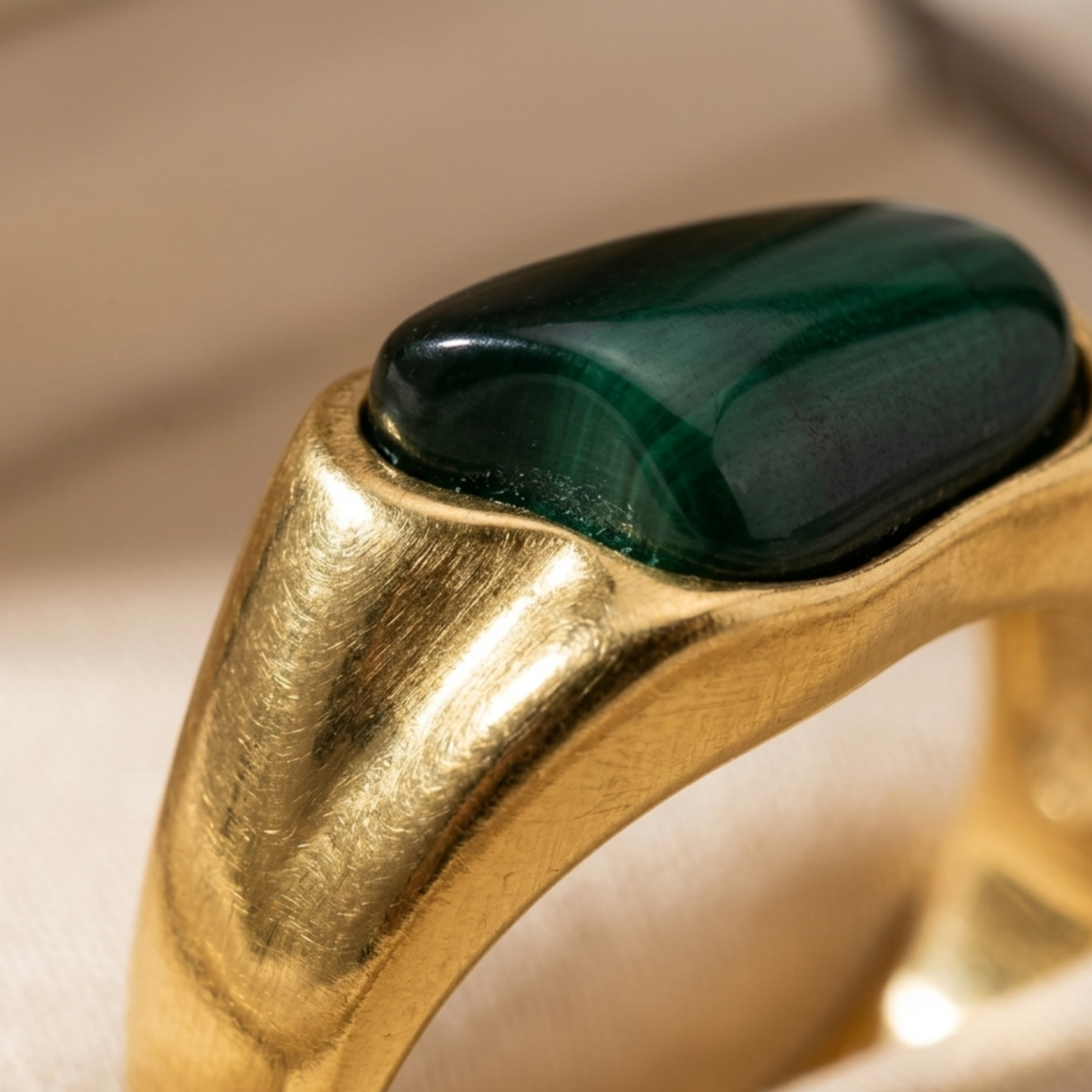 Hermiline Mystic Green Ring