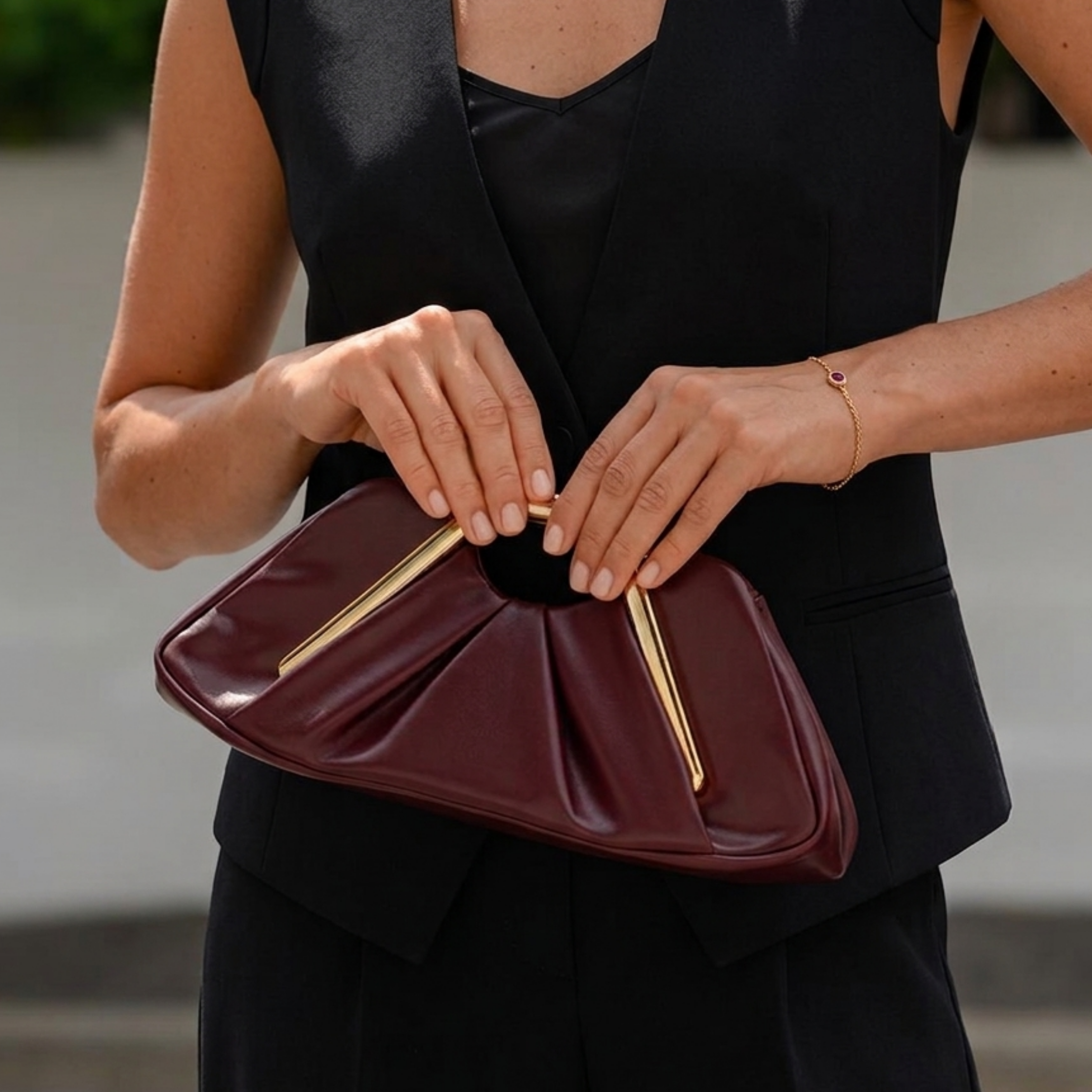 Mirana Echtleder Klassische Handtasche