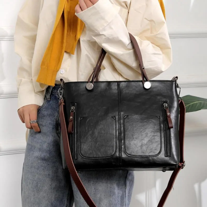 Solana Luxe Leder-Umhängetasche