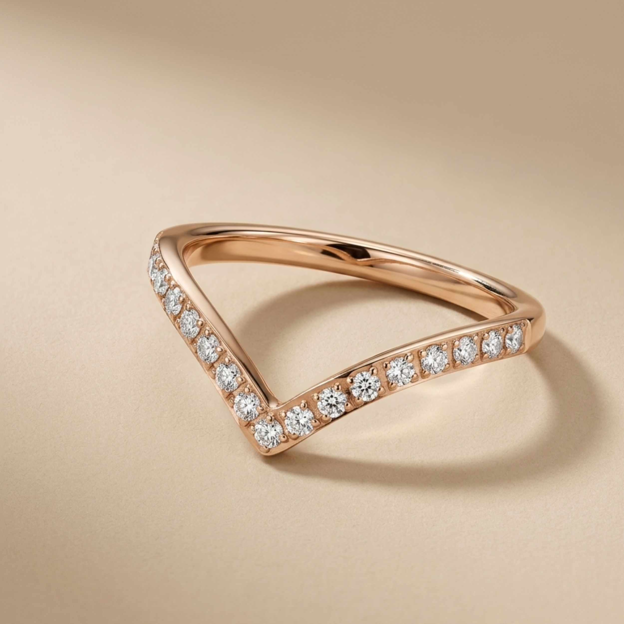 Dione Contemporary Chevron Ring