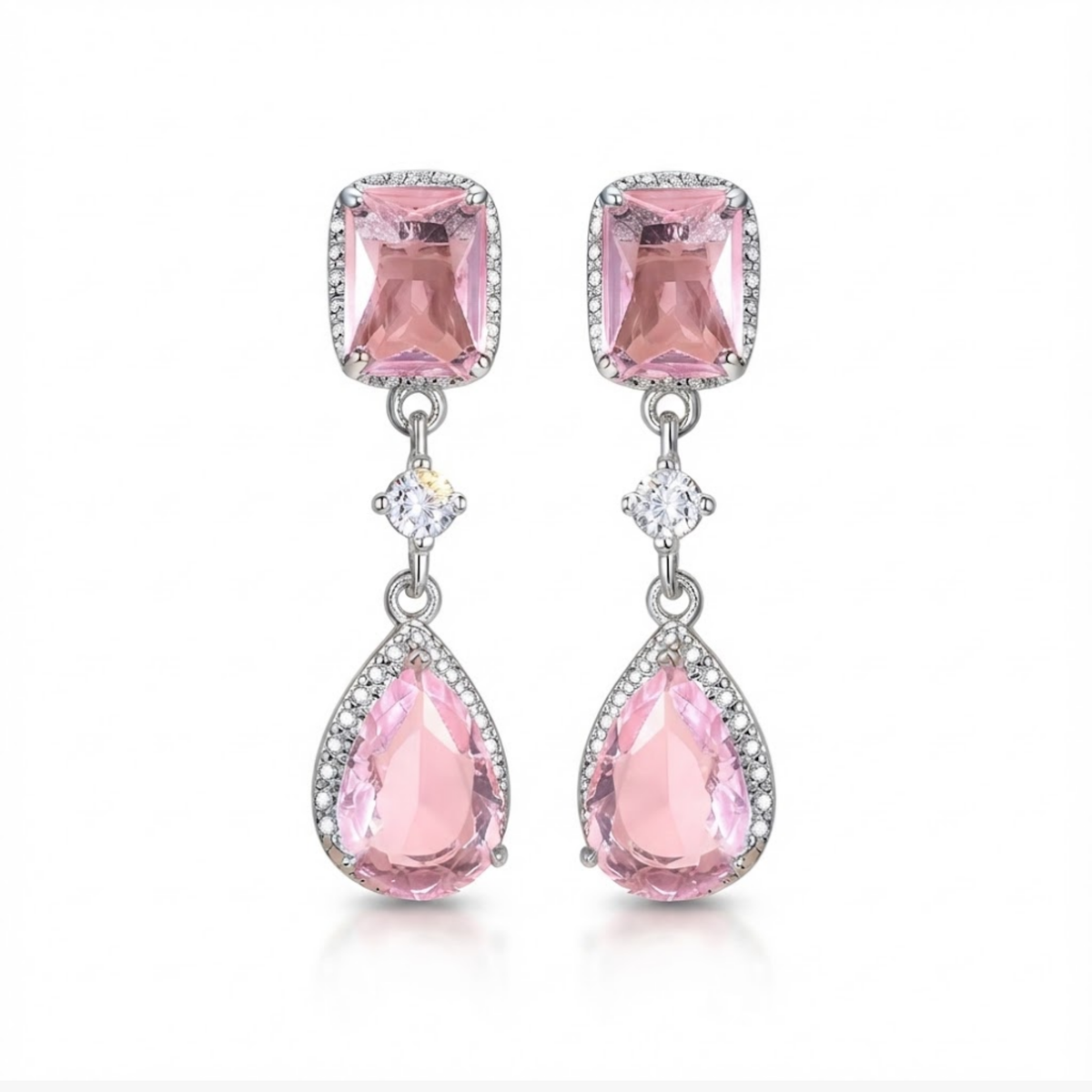 Fiona Crystal Drop Earrings