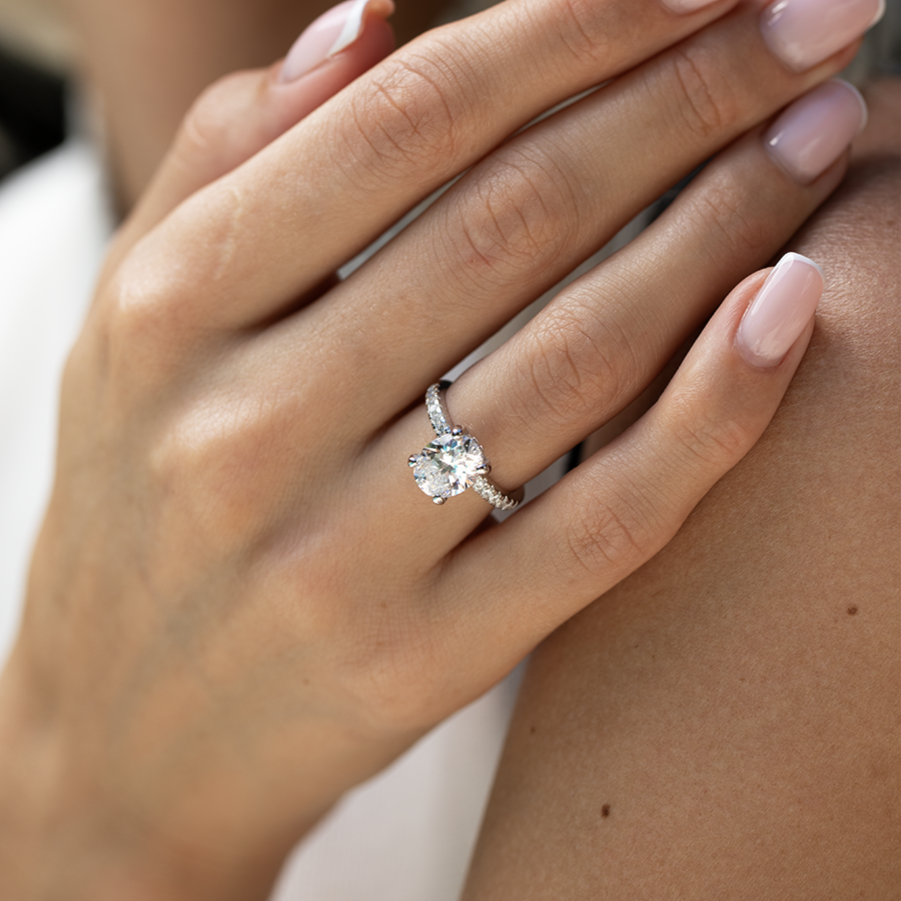 Eternal Radiance Moissanite Solitaire Ring