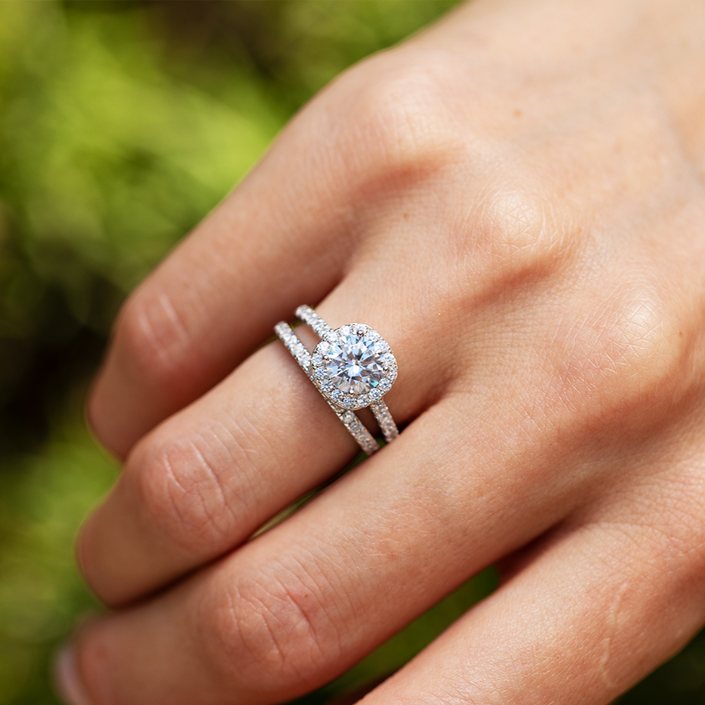 Ewiger Anmut Moissanit Ring
