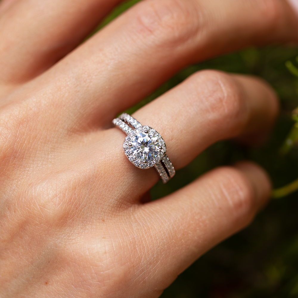 Ewiger Anmut Moissanit Ring
