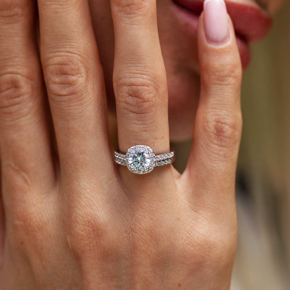 Ewiger Anmut Moissanit Ring
