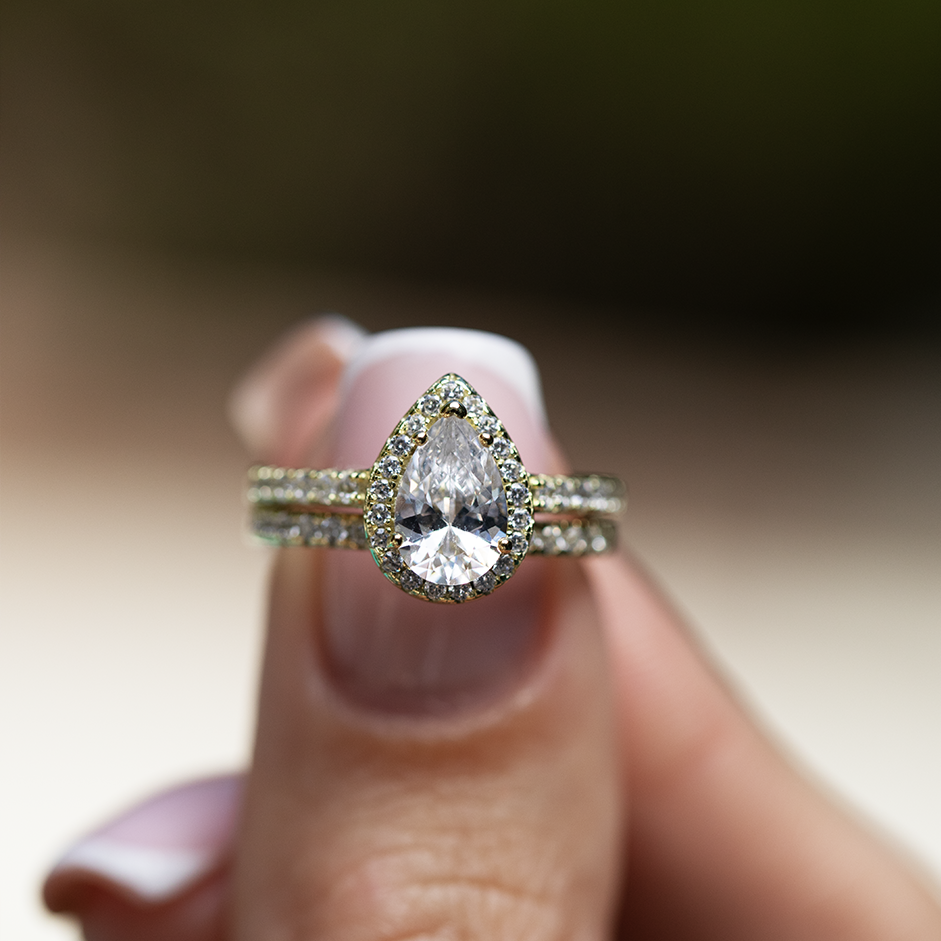 Isabella Moissanite Sterlingsilberring
