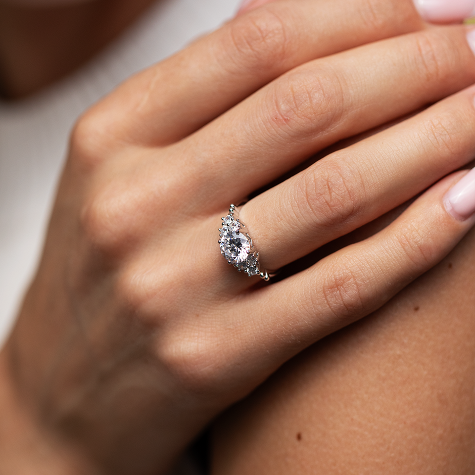Marcella Moissanit Ring