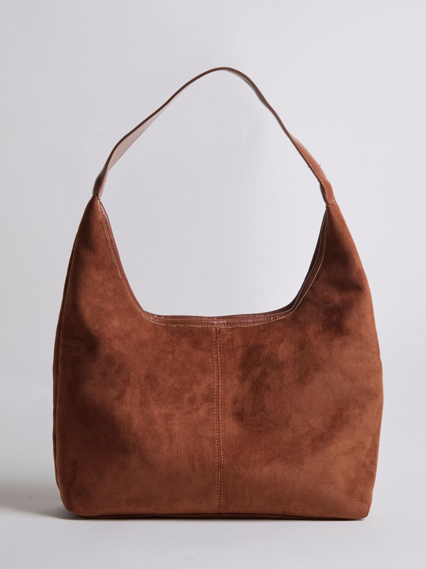 Elegante vegane Leder-Halbmond-Tasche