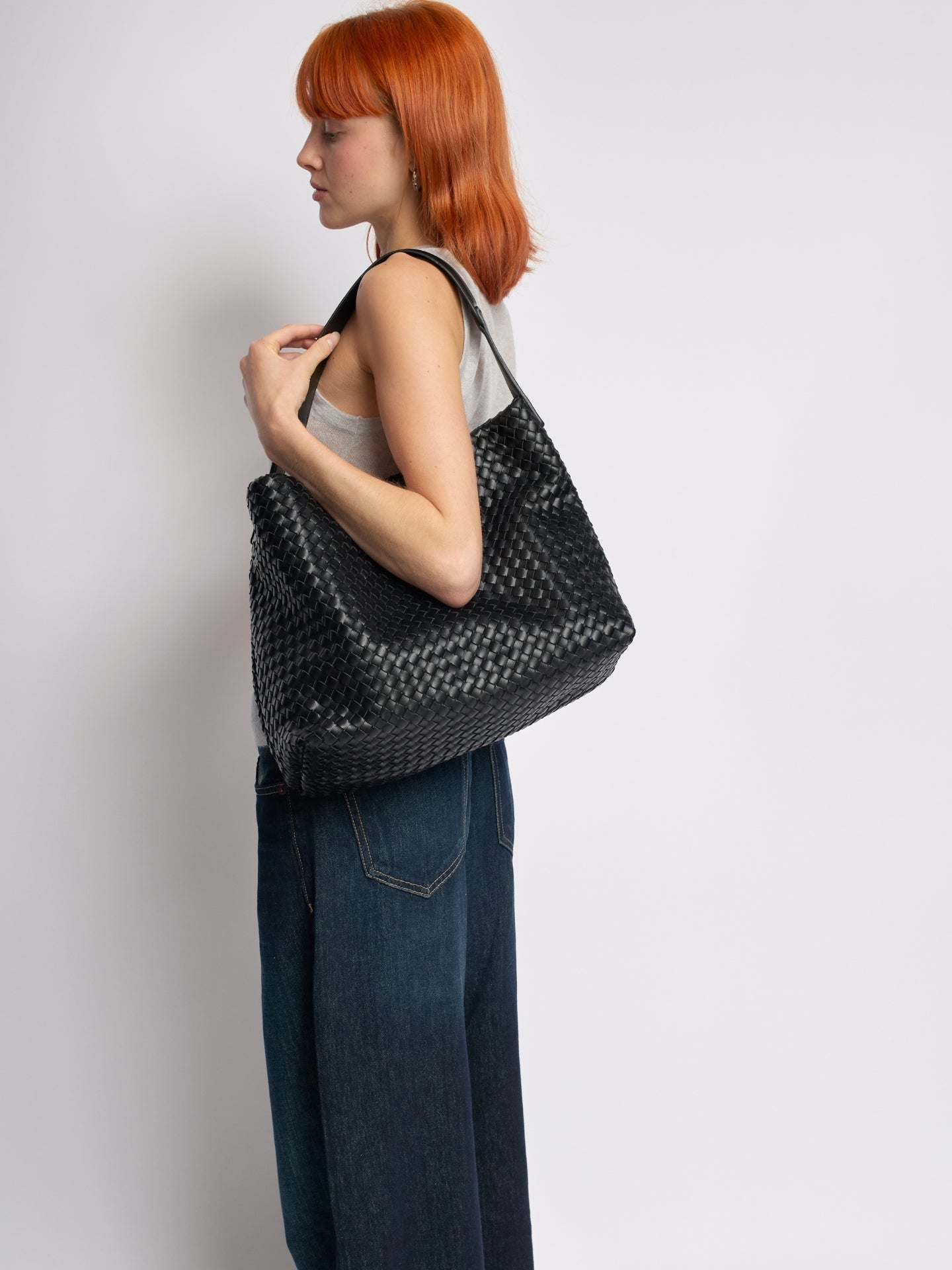 Celine Geflochtene Vegane Leder Tragetasche