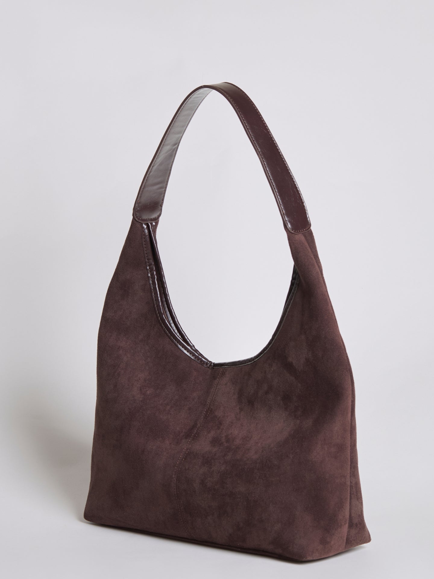 Elegante vegane Leder-Halbmond-Tasche