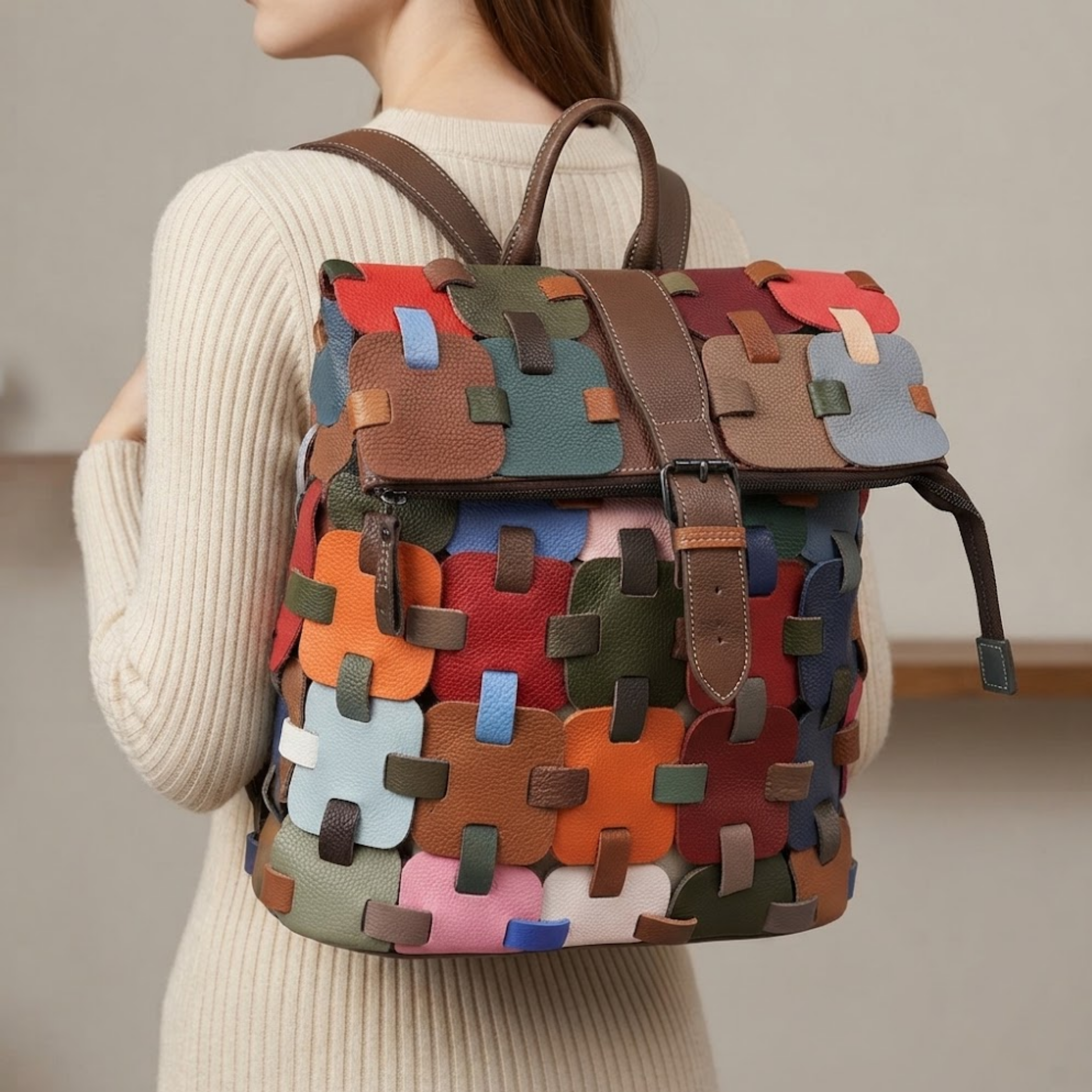 Averia Tasche aus echtem Leder in leuchtender Farbe
