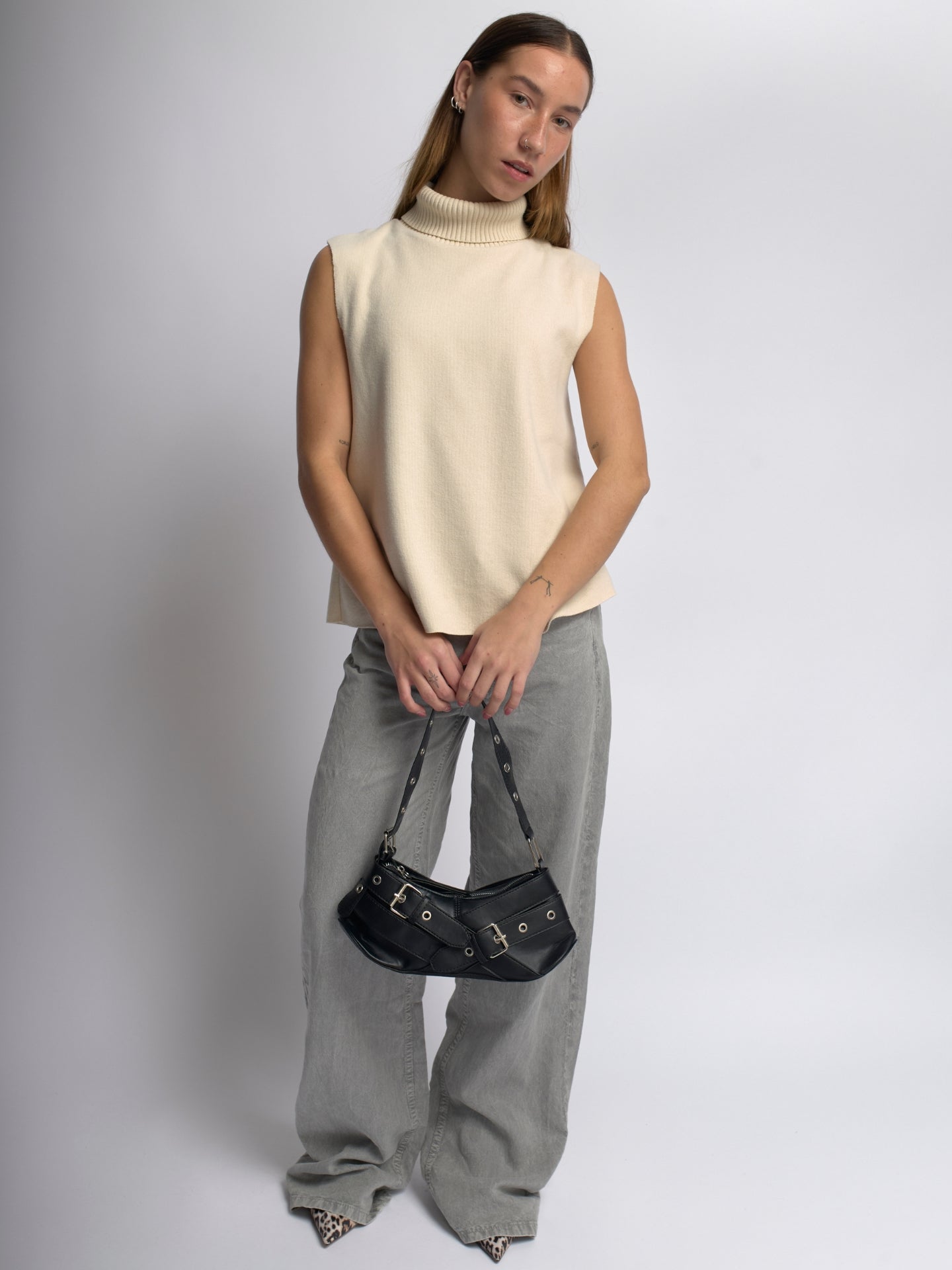 Mini-Trageriemen schicke Leder-Schultertasche